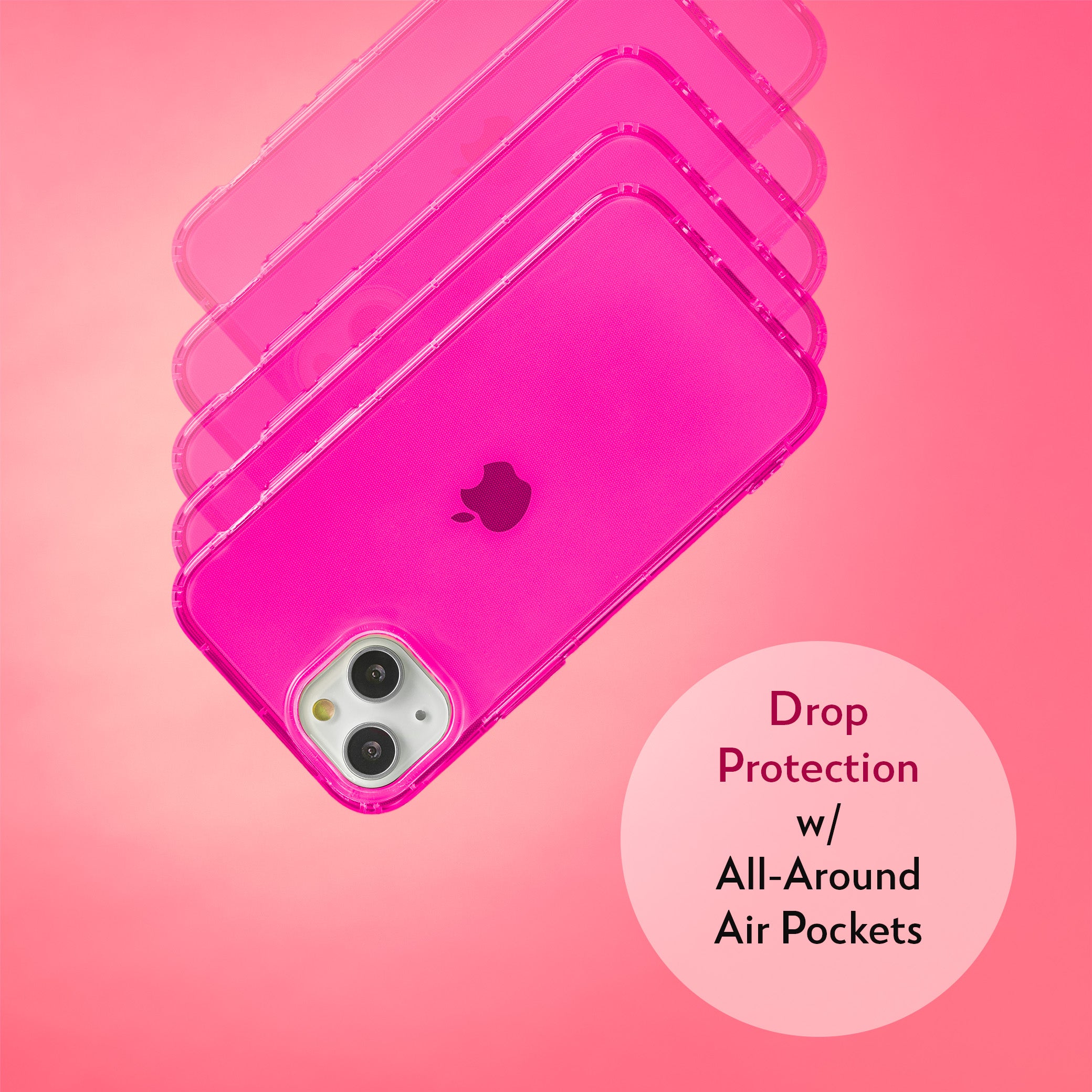 Highlighter Case for iPhone 15 - Eye-Catching Hot Pink