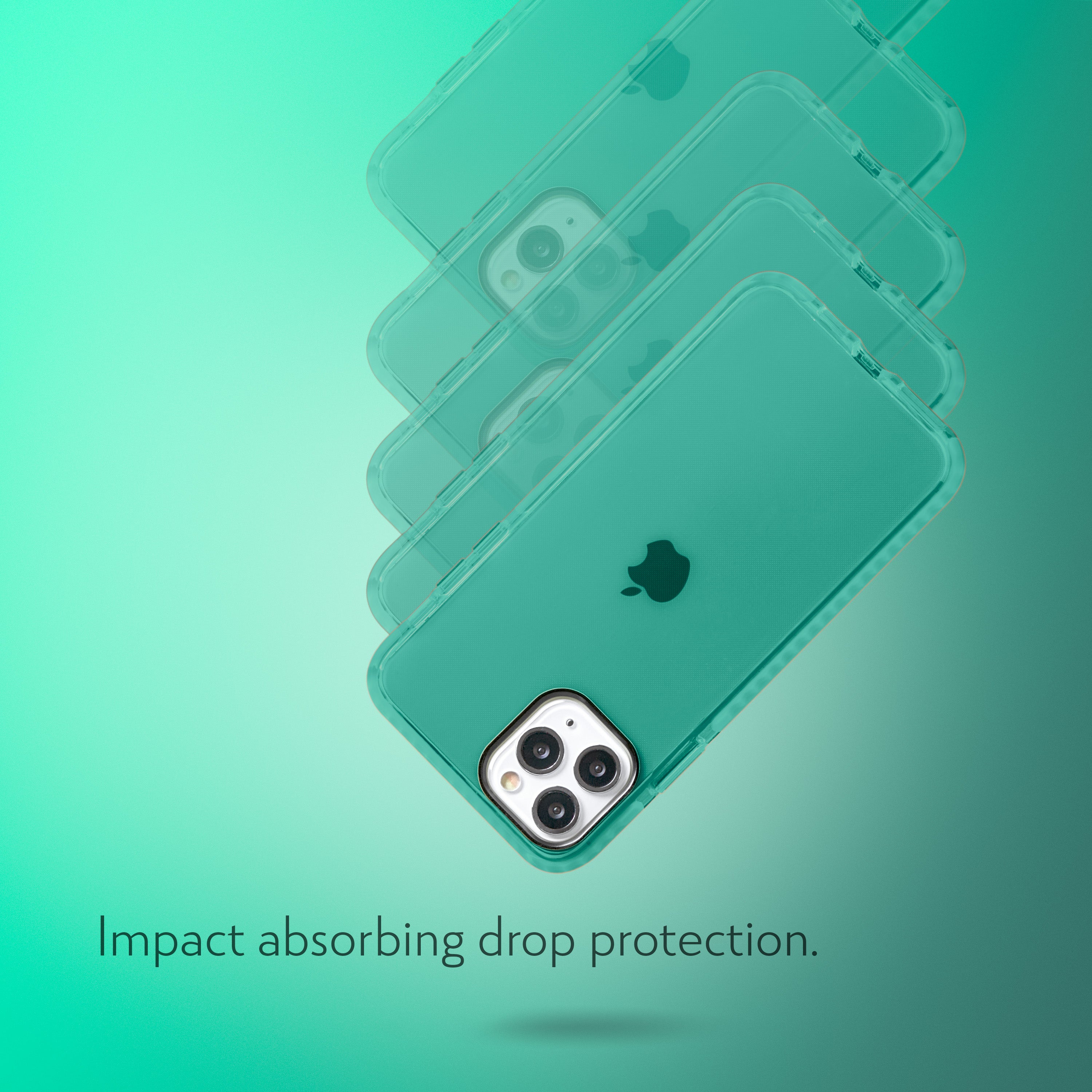 Barrier Case for iPhone 12 and 12 Pro - Polished Turquoise Blue