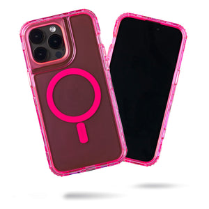 Chroma Case for iPhone 15 Pro Max - Neon Pink Flare