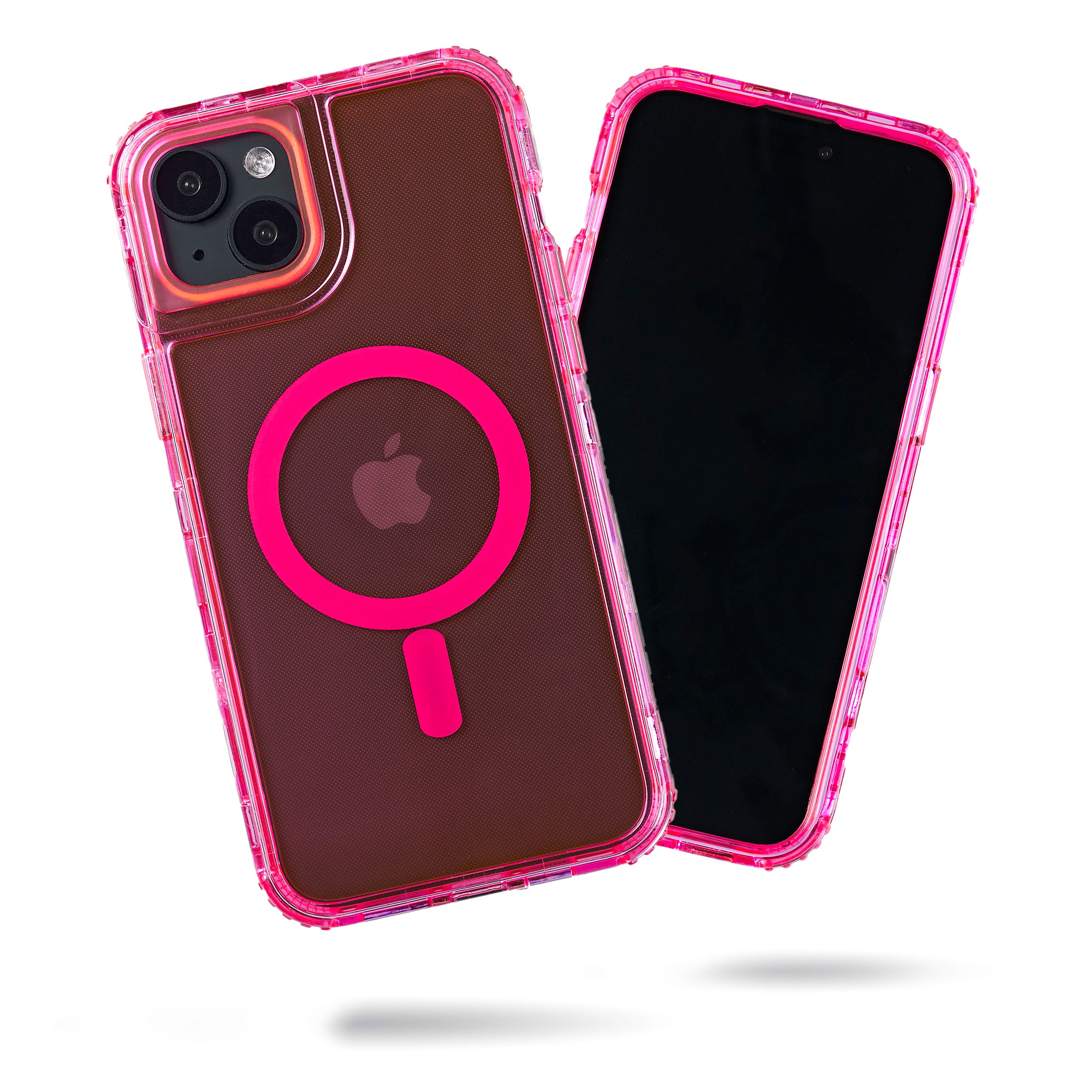 Chroma Case for iPhone 15 Plus - Neon Pink Flare