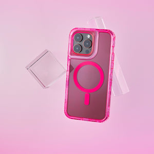 Chroma Case for iPhone 15 Pro Max - Neon Pink Flare