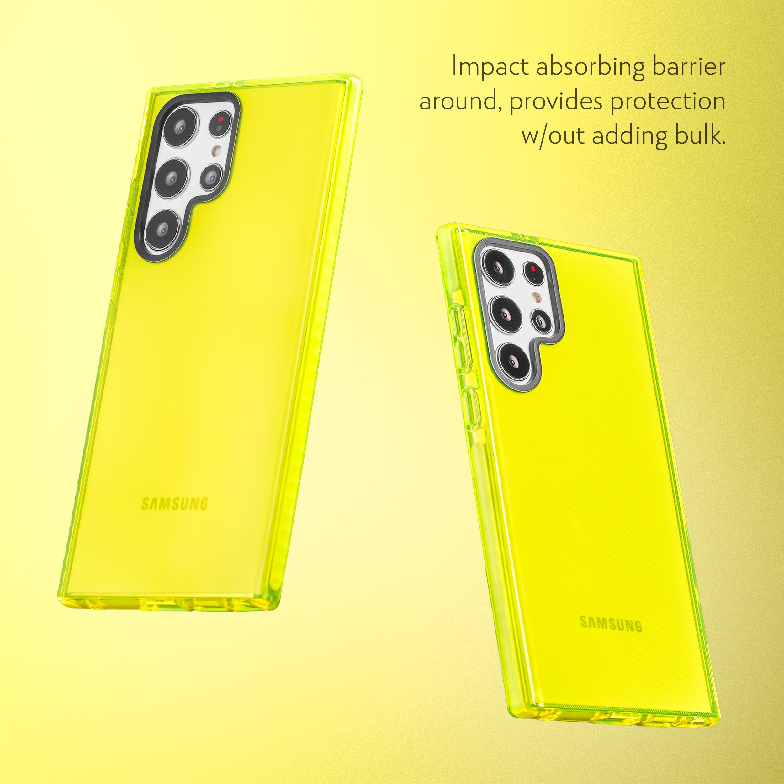 Barrier Case for Galaxy S22 Ultra - Hi-Energy Neon Yellow