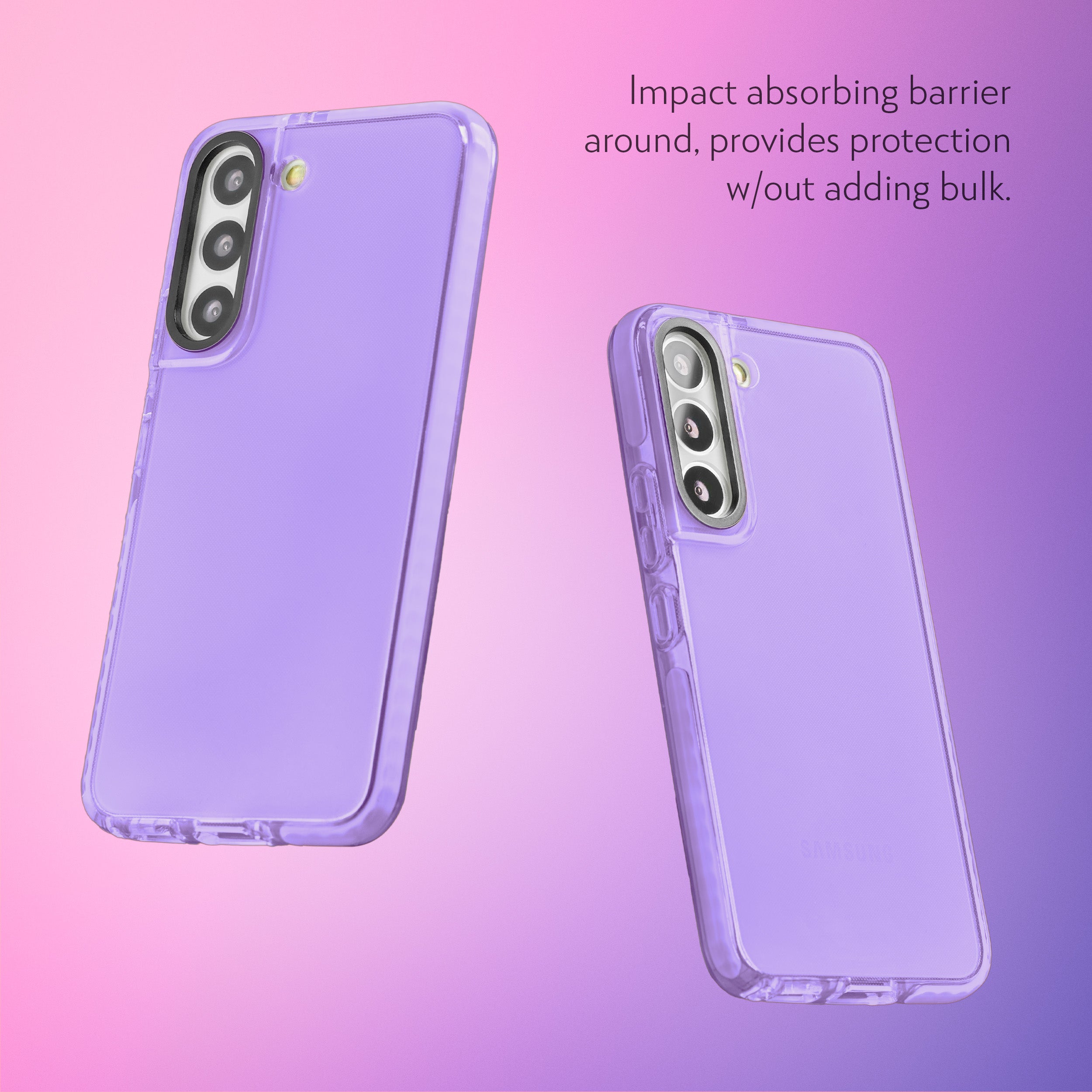 Barrier Case for Galaxy S22 - Light Pastel Purple
