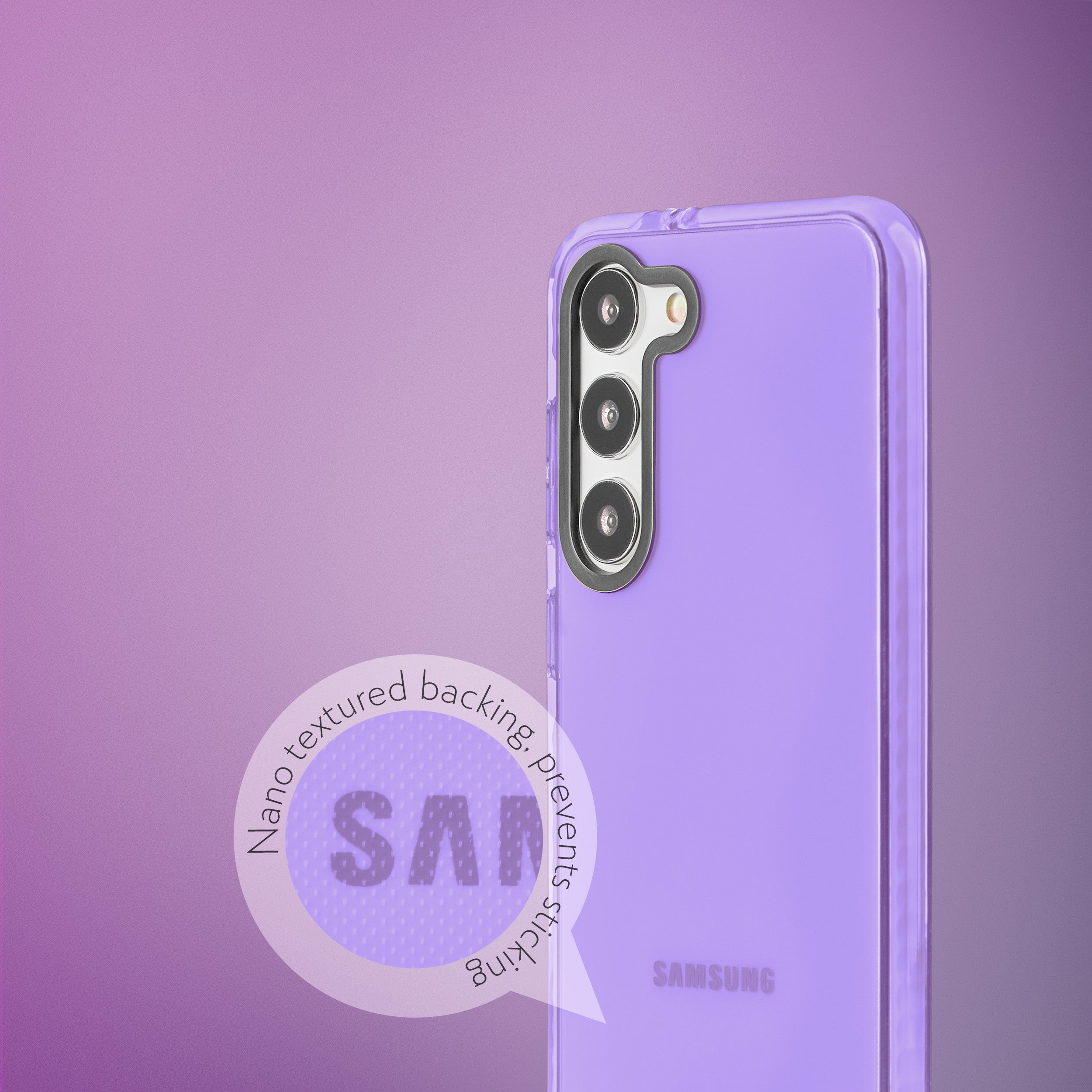 Barrier Case for Galaxy S24 - Light Pastel Purple