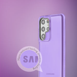 Barrier Case for Galaxy S21 Ultra - Light Pastel Purple