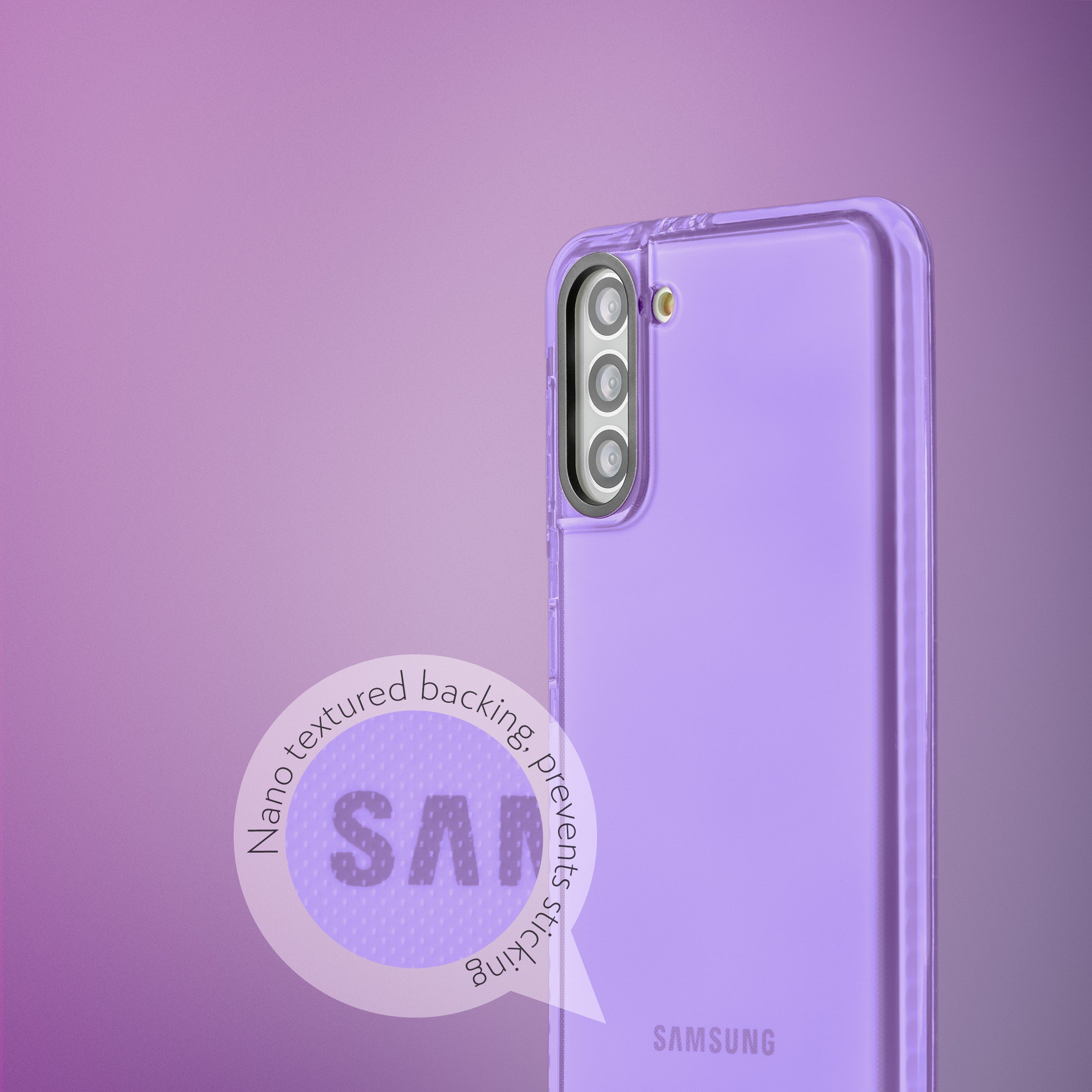 Barrier Case for Galaxy S21 Plus - Light Pastel Purple