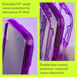 Chroma Case for iPhone 15 Pro Max - Ultra Purple Pulse