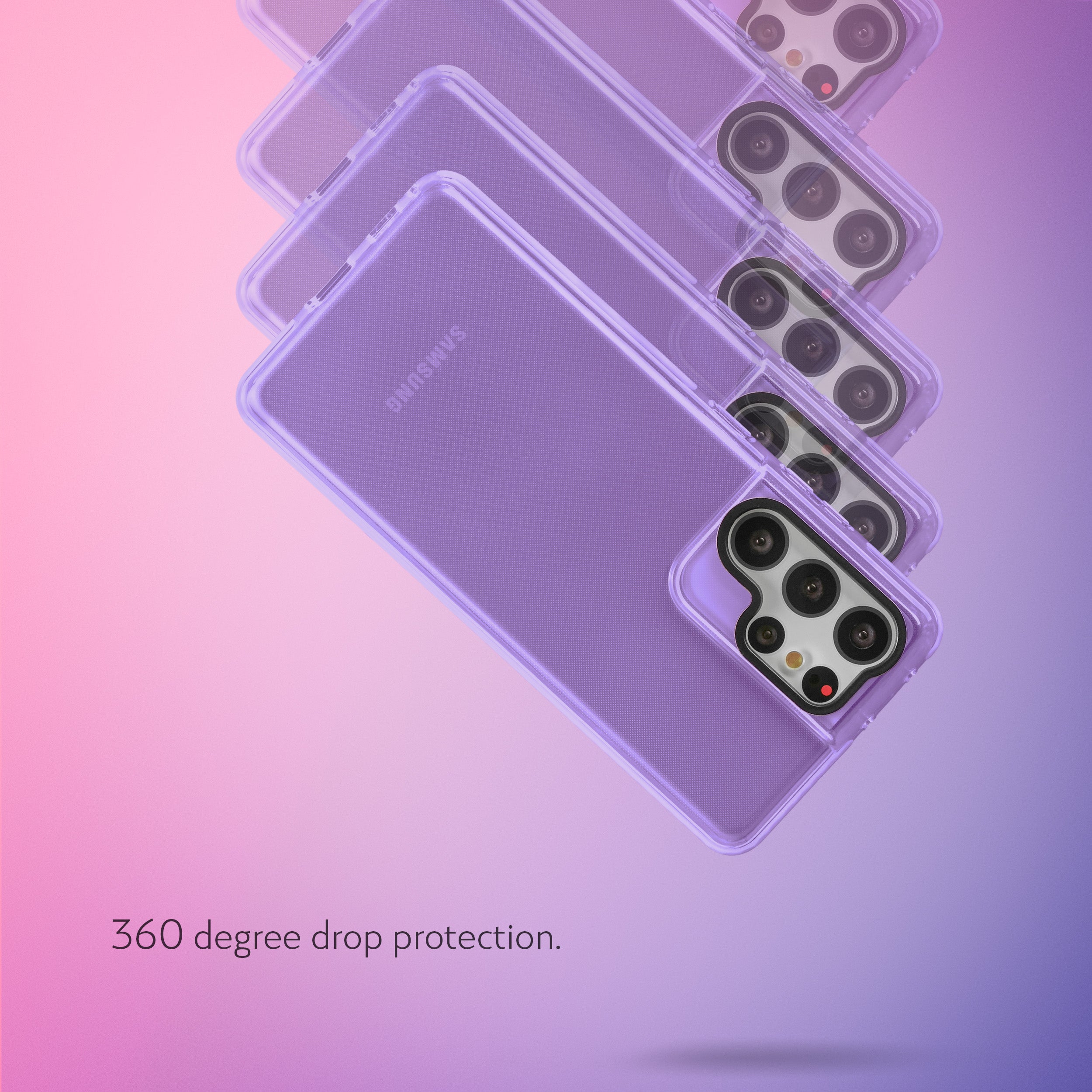 Barrier Case for Galaxy S21 Ultra - Light Pastel Purple