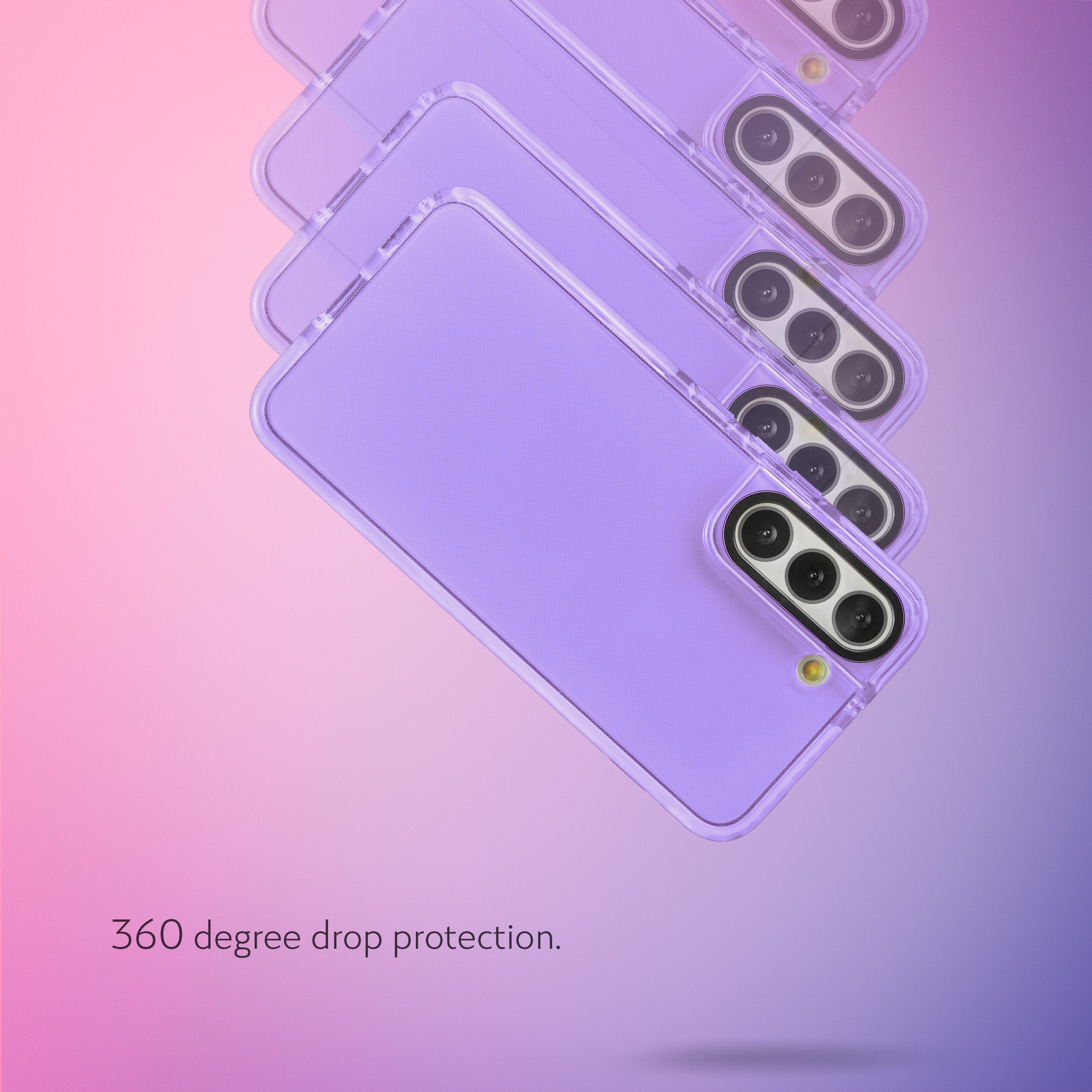 Barrier Case for Galaxy S22 - Light Pastel Purple