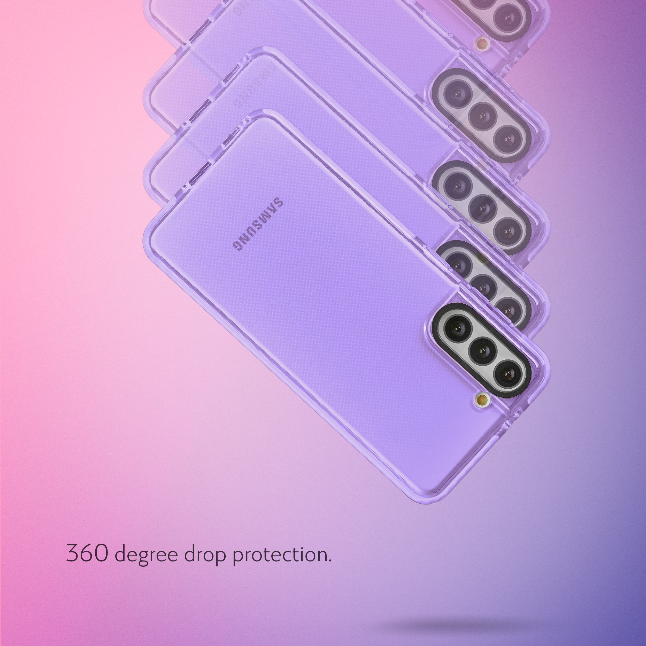 Barrier Case for Galaxy S21 - Light Pastel Purple