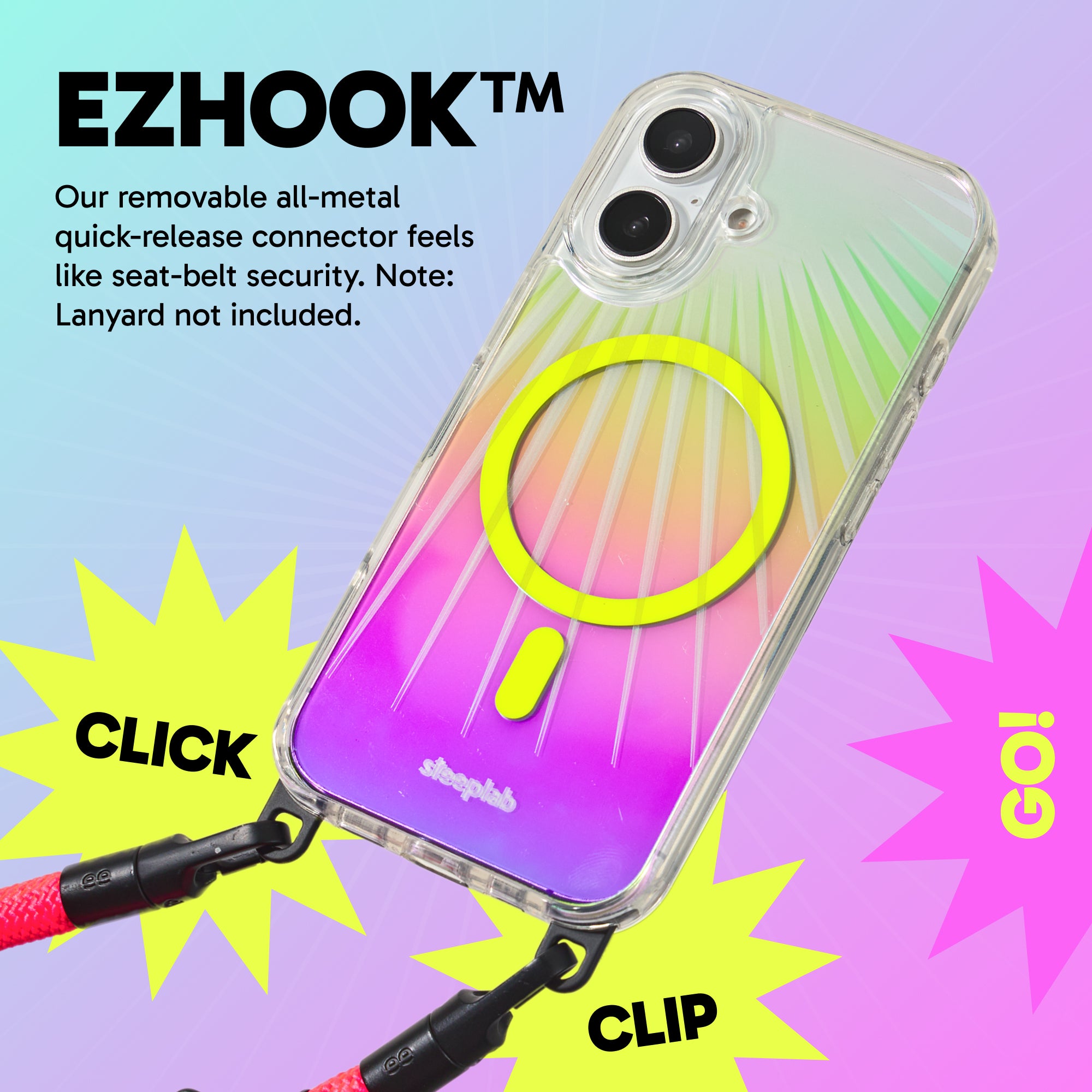 Freehand Case for iPhone 16 -  MagSafe & Shockproof Protection w EZ Hook