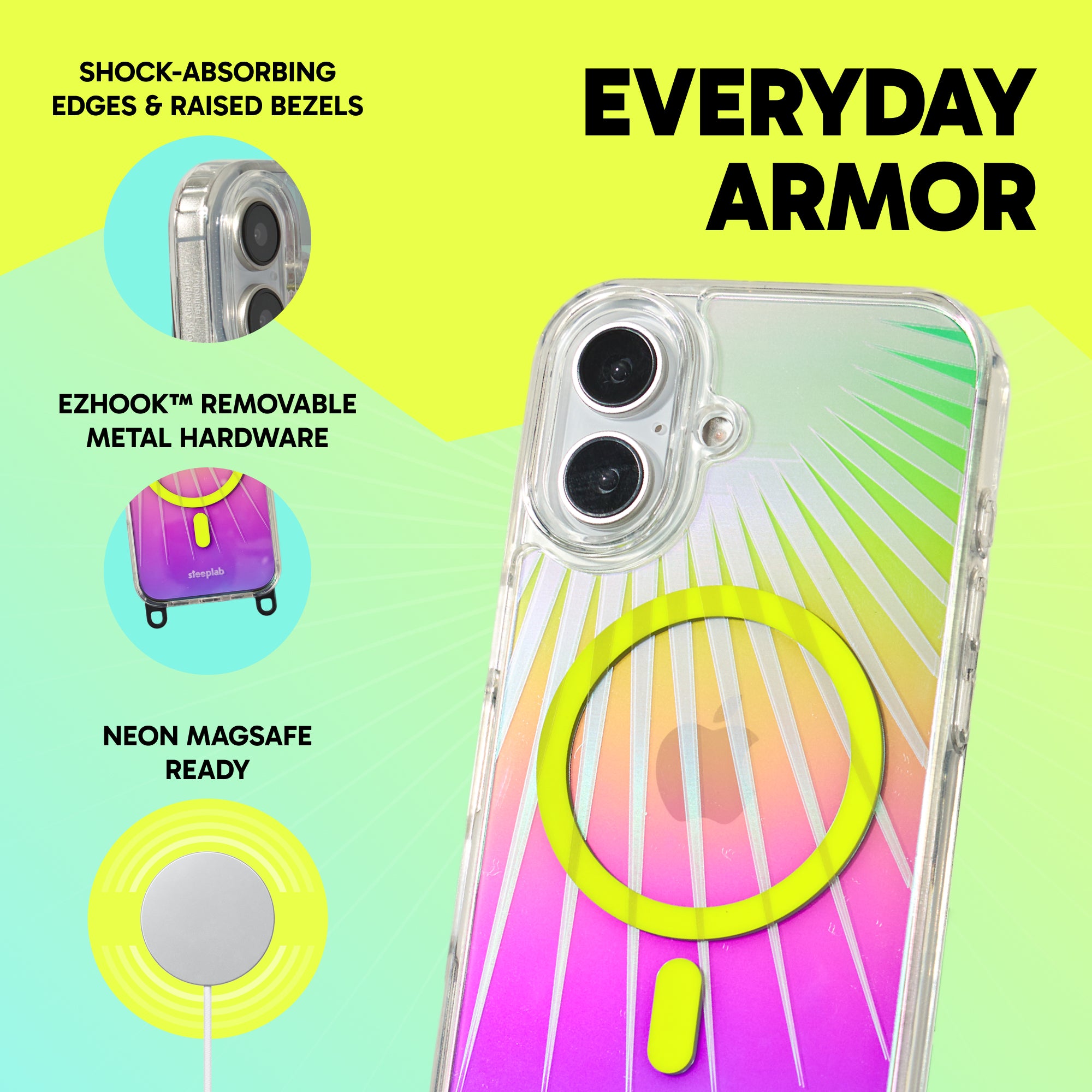 Freehand Case for iPhone 16 Plus -  MagSafe & Shockproof Protection w EZ Hook