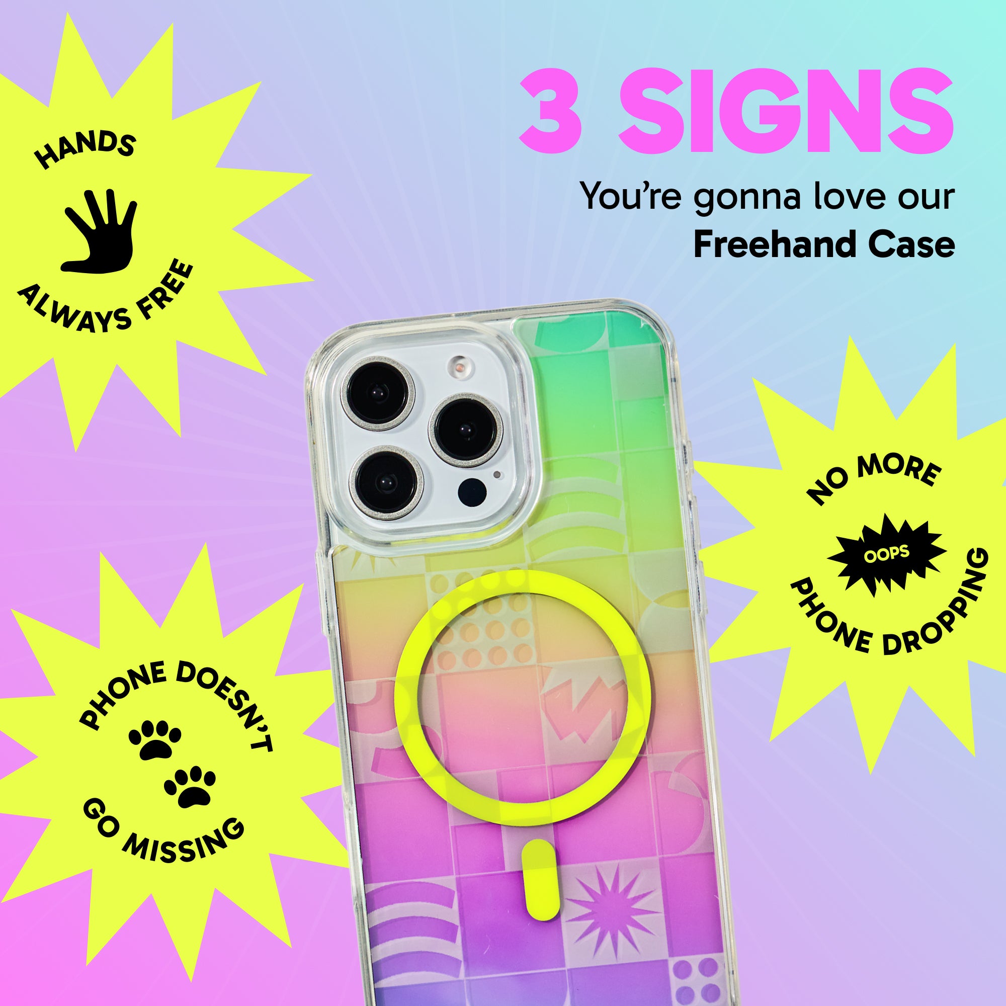 Freehand Case for iPhone 16 Pro -  MagSafe & Shockproof Protection w EZ Hook