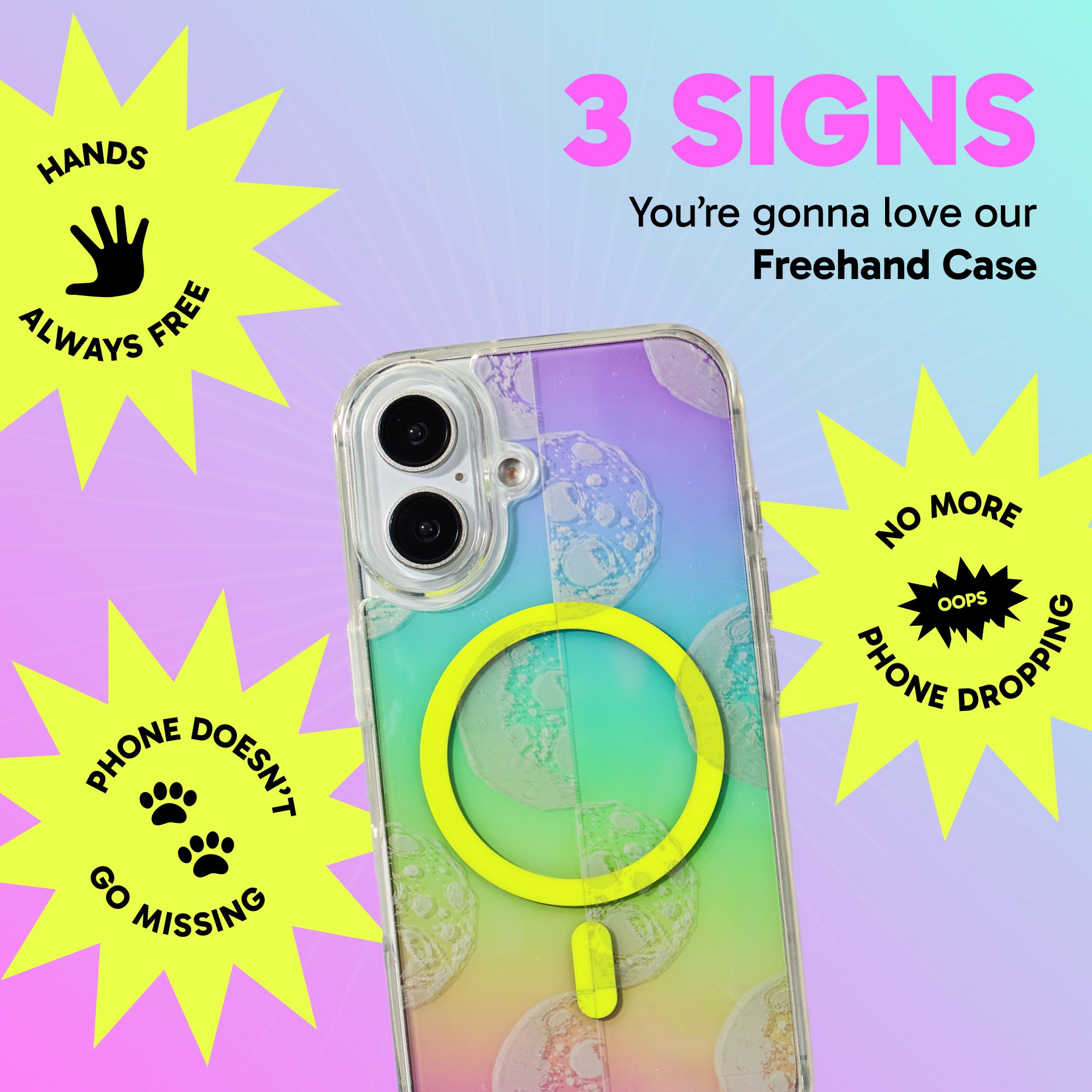 Freehand Case for iPhone 16 Plus -  MagSafe & Shockproof Protection w EZ Hook