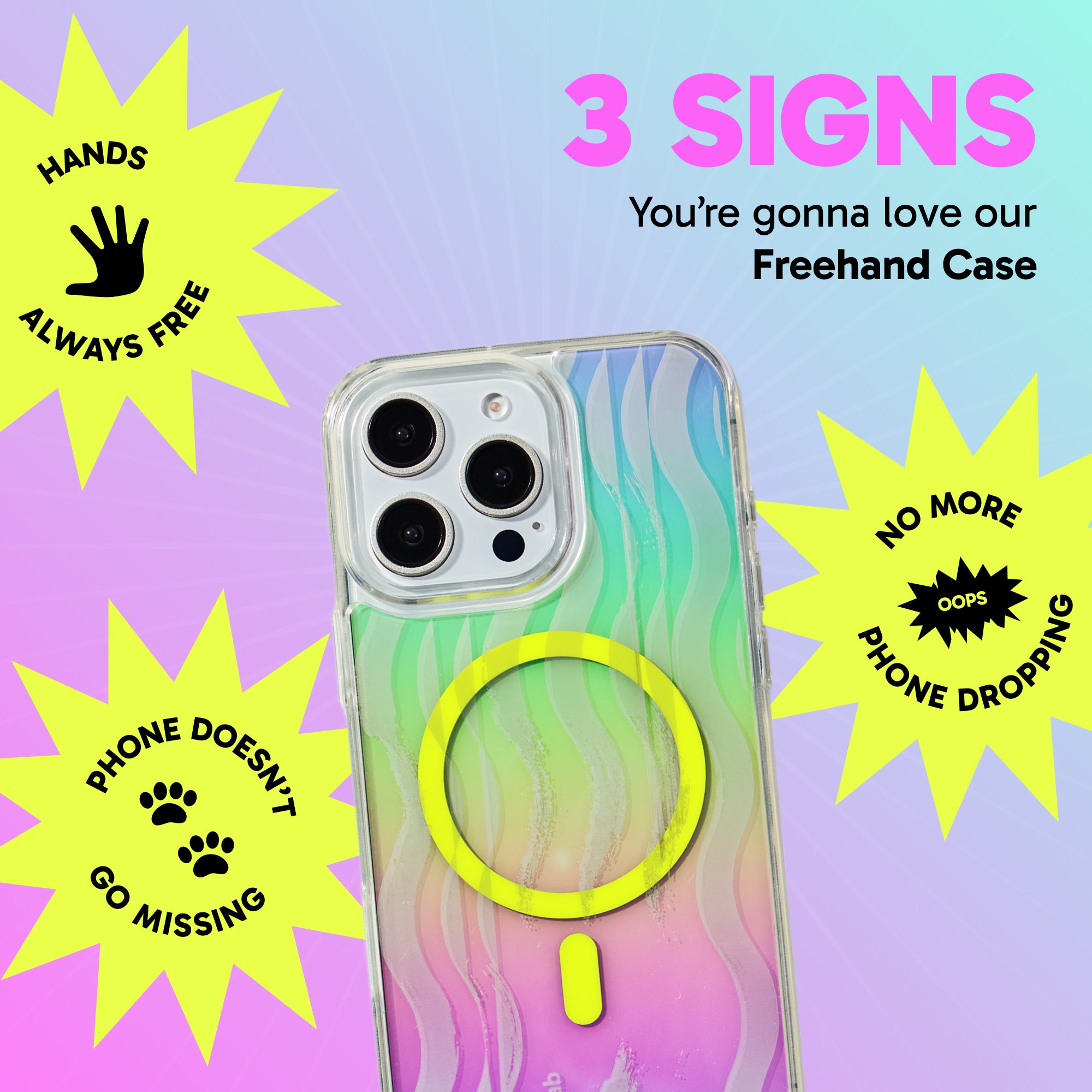 Freehand Case for iPhone 16 Pro -  MagSafe & Shockproof Protection w EZ Hook