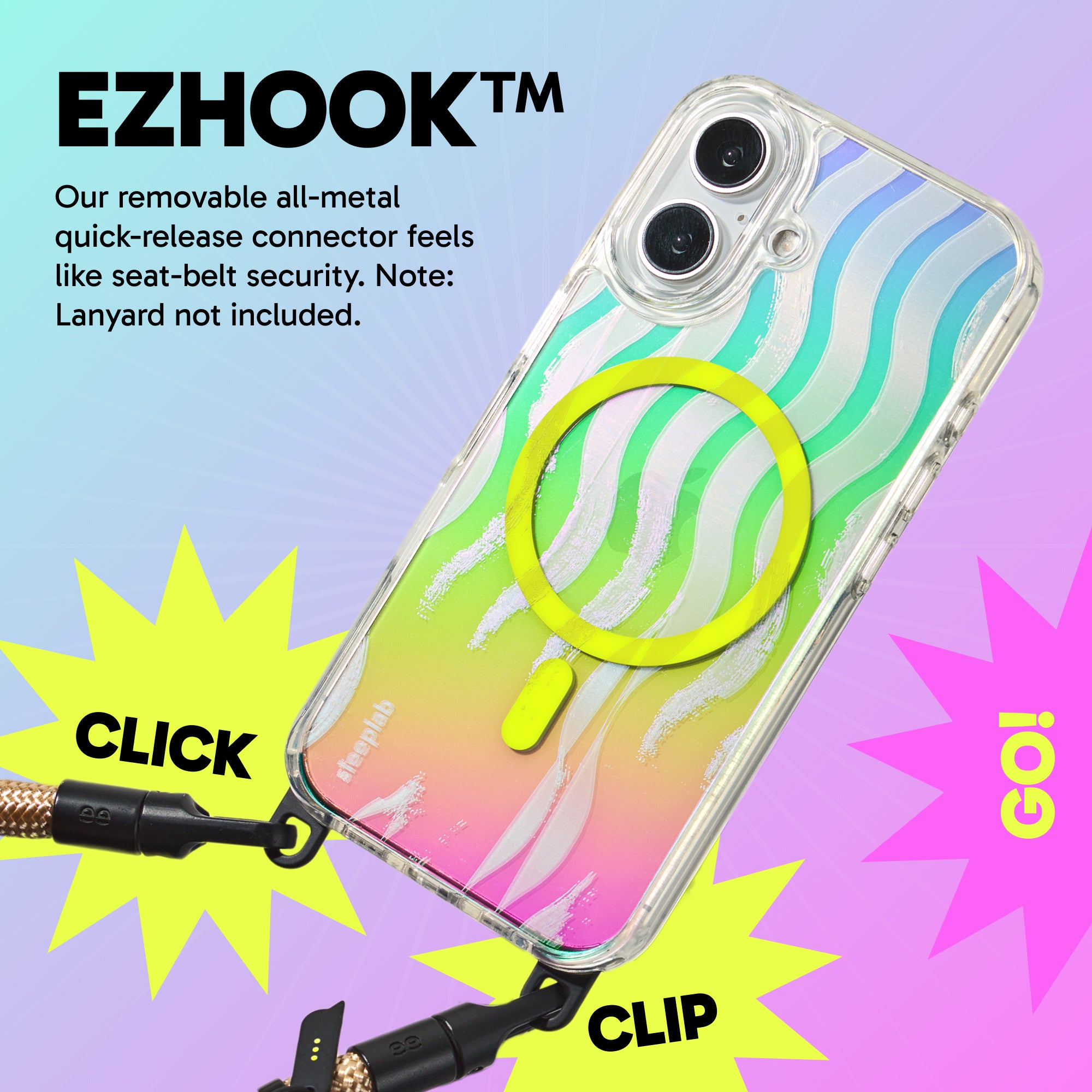 Freehand Case for iPhone 16 Plus -  MagSafe & Shockproof Protection w EZ Hook