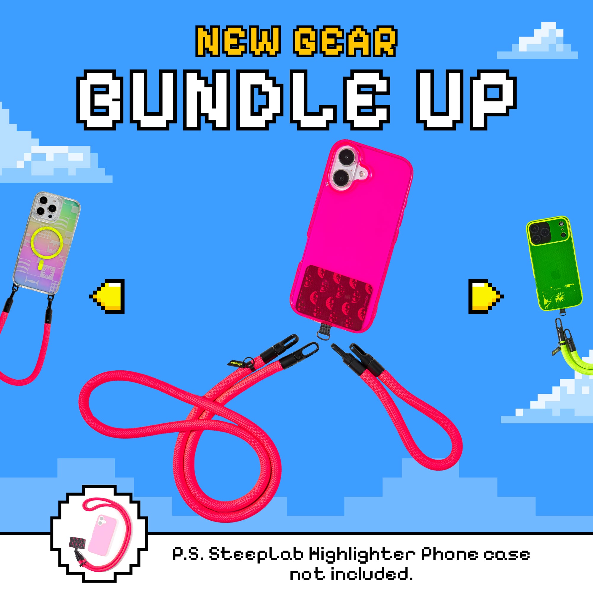 Freehand GoKit LS - Crossbody Lanyard + Wrist Lanyard + Phone Tabs Bundle