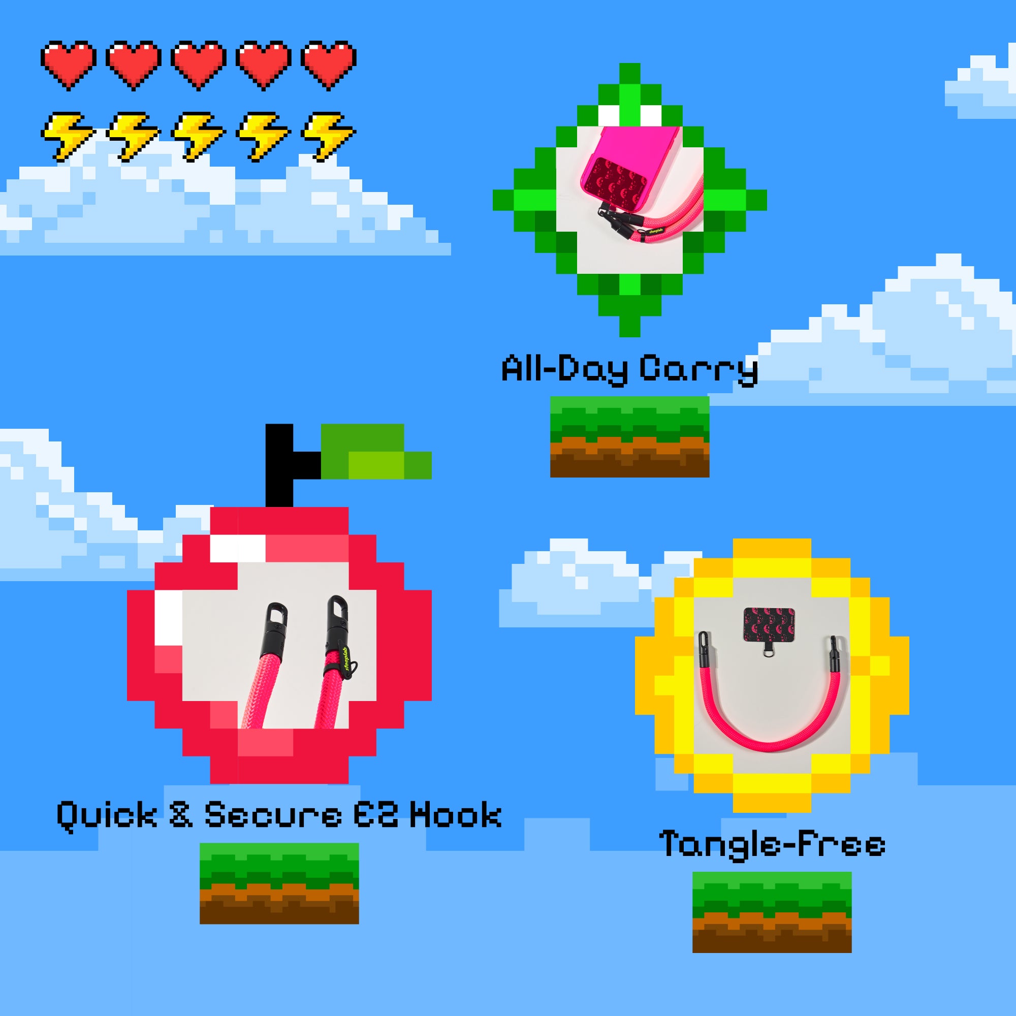 Freehand Baby GoKit - Wrist Lanyard + Phone Tab Bundle