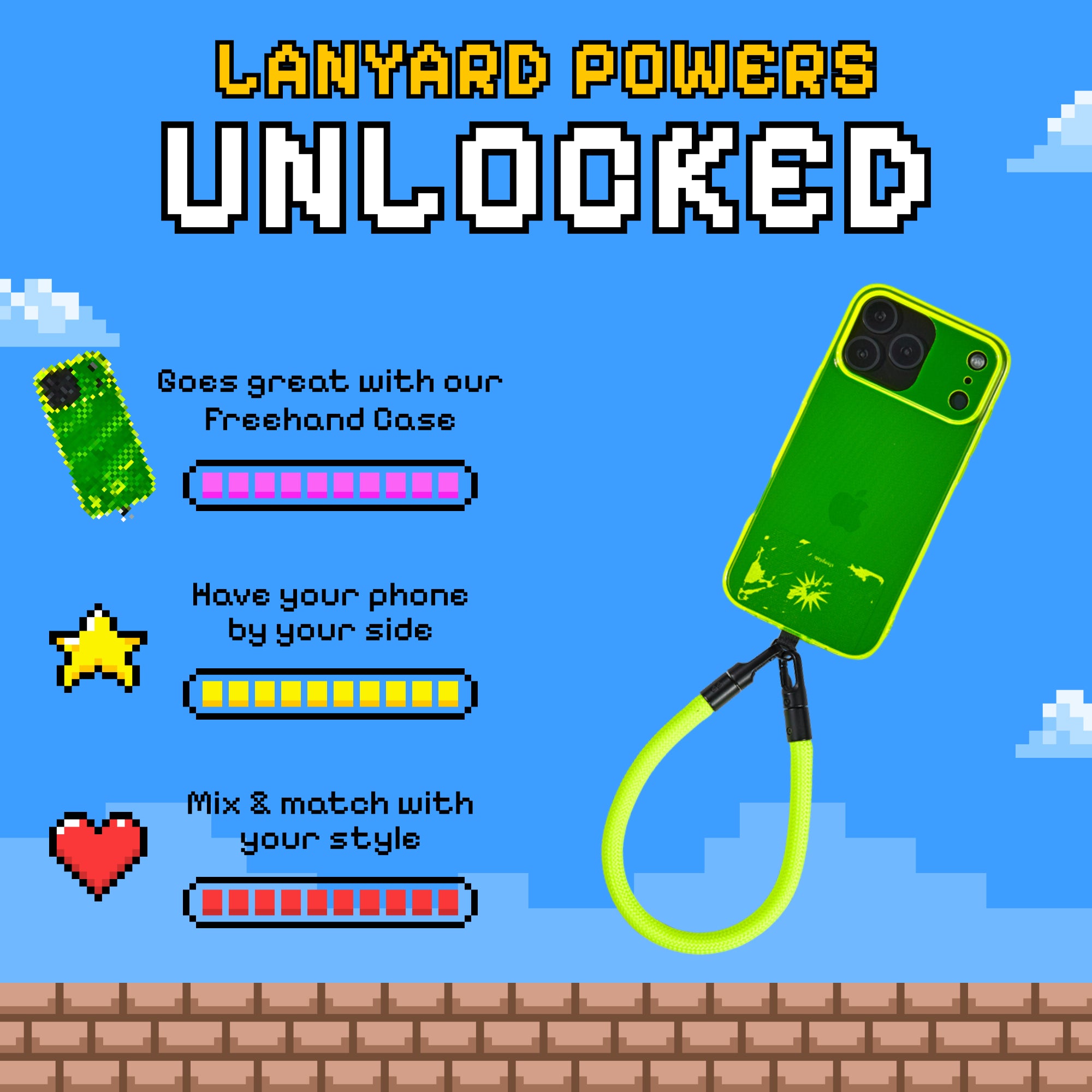 Freehand Baby GoKit - Wrist Lanyard + Phone Tab Bundle