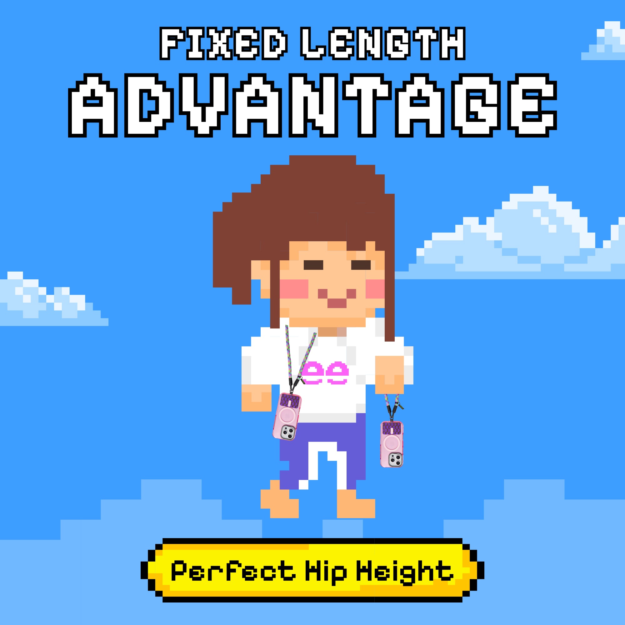 Freehand GoKit LS - Crossbody Lanyard + Wrist Lanyard + Phone Tabs Bundle