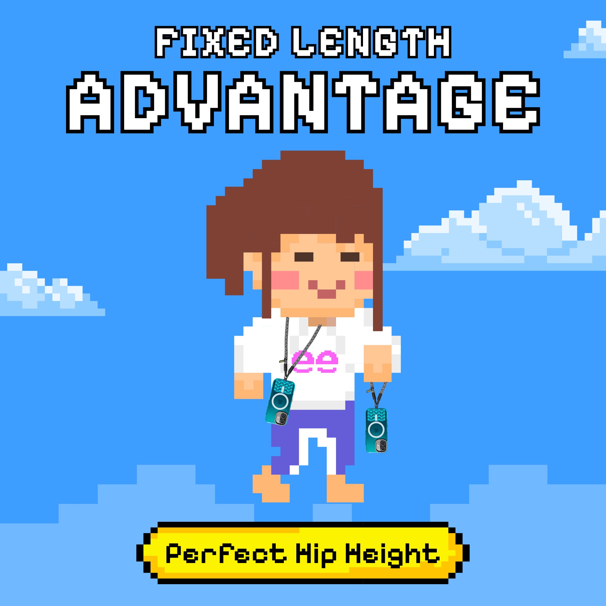 Freehand GoKit LS - Crossbody Lanyard + Wrist Lanyard + Phone Tabs Bundle