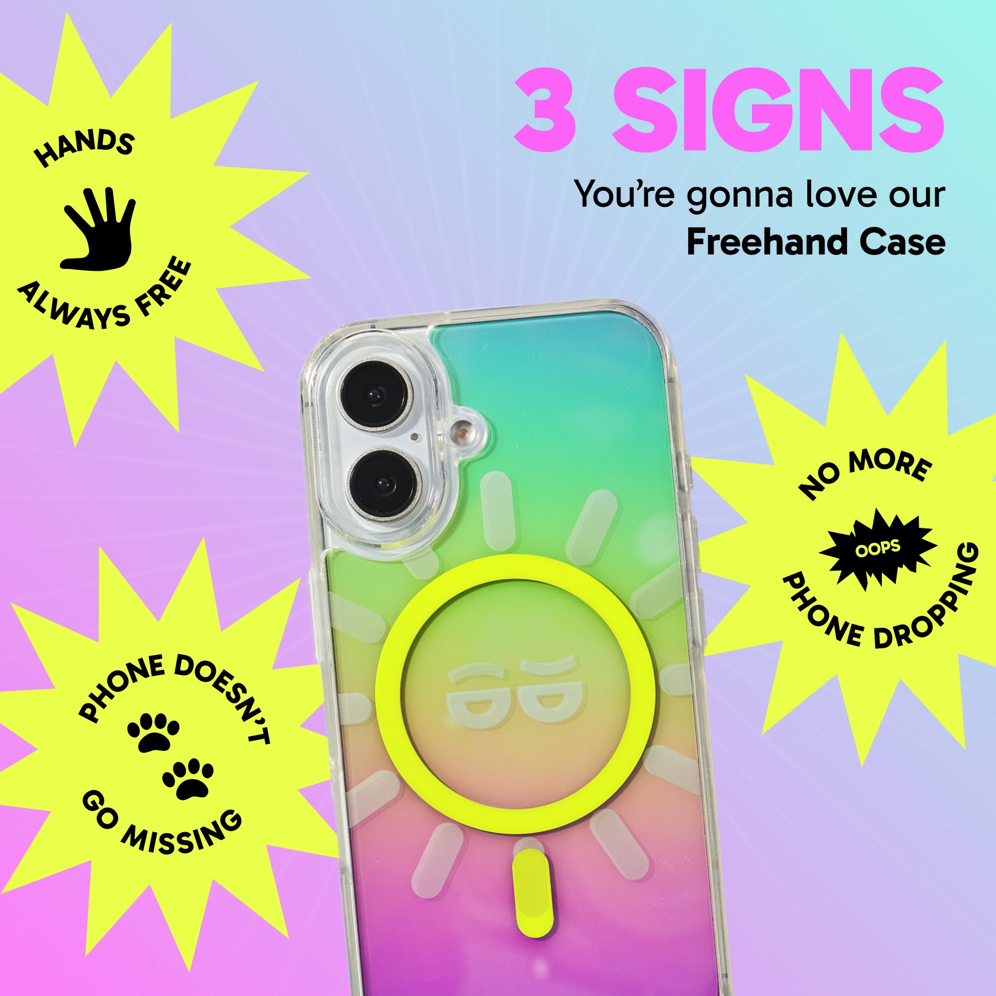 Freehand Case + Canvas Cover Bundle for iPhone 16 - Magnetic Interchangeable Cover