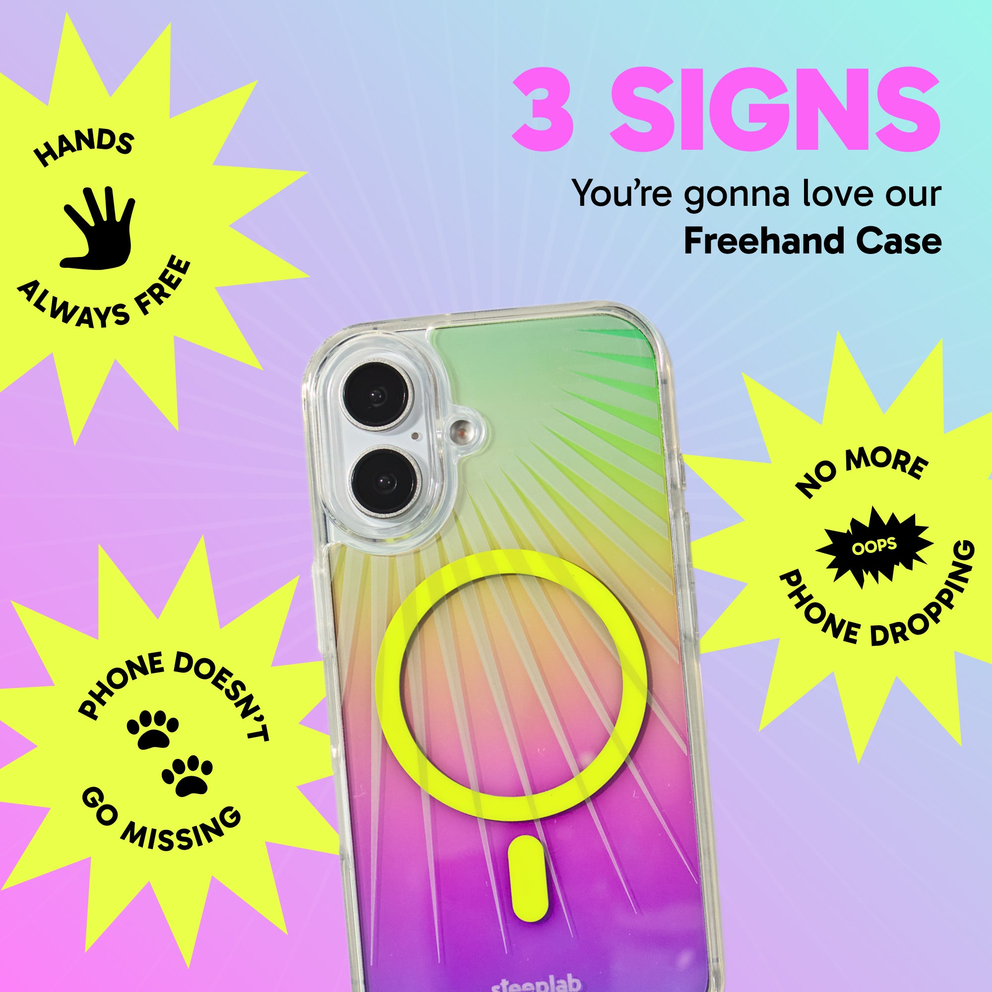 Freehand Case + Canvas Cover Bundle for iPhone 16 - Magnetic Interchangeable Cover