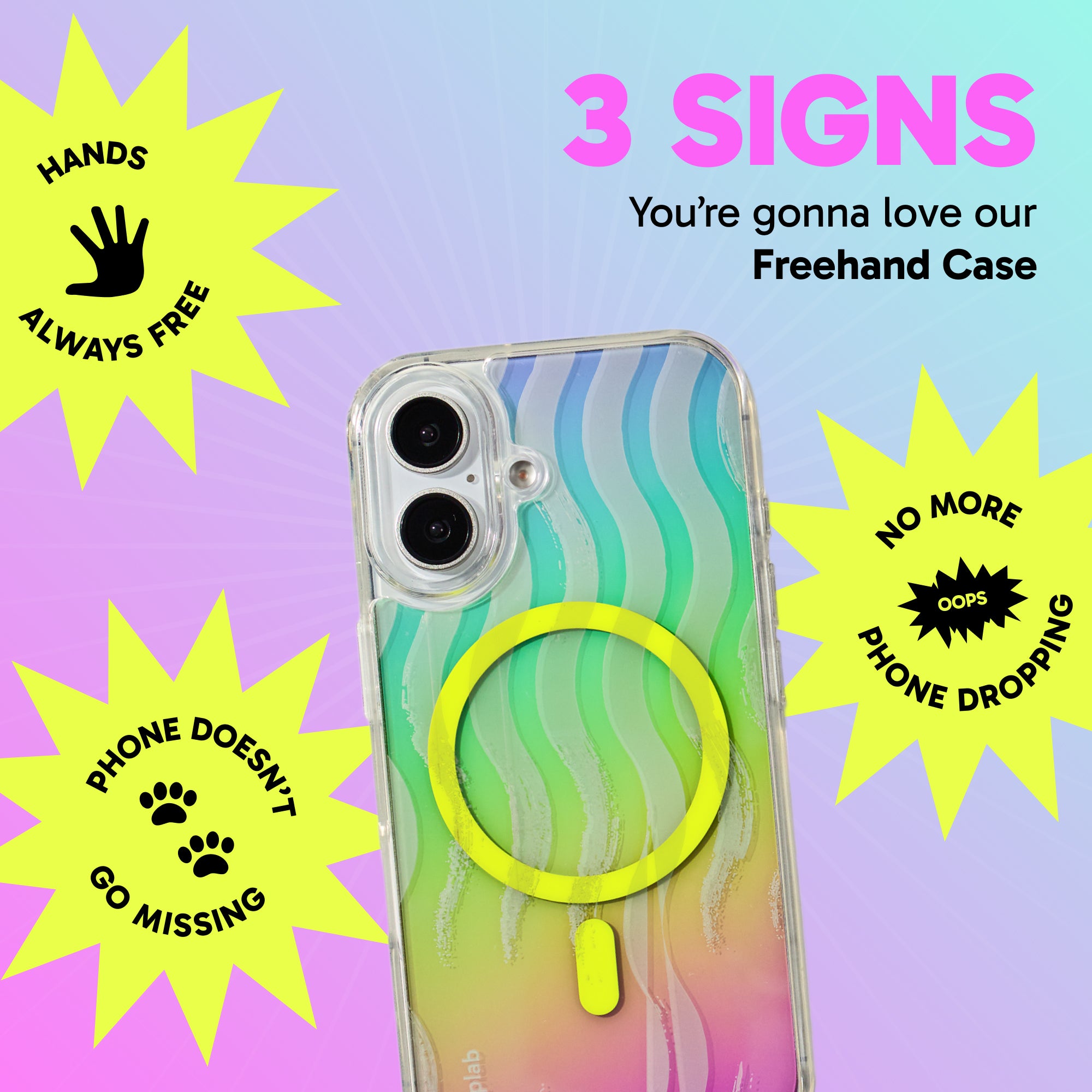 Freehand Case + Canvas Cover Bundle for iPhone 16 - Magnetic Interchangeable Cover