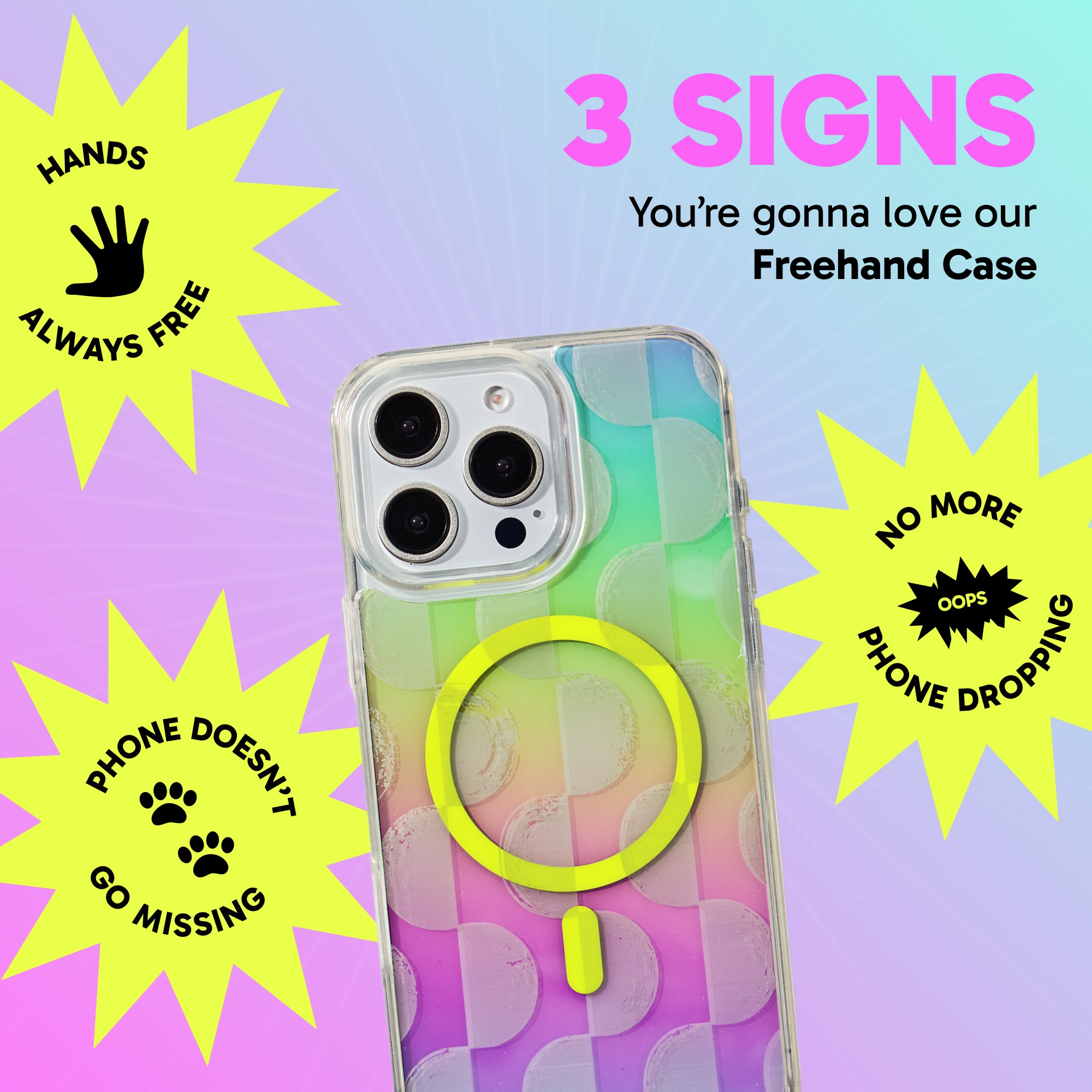 Freehand Case + Canvas Cover Bundle for iPhone 16 Pro - Magnetic Interchangeable Cover