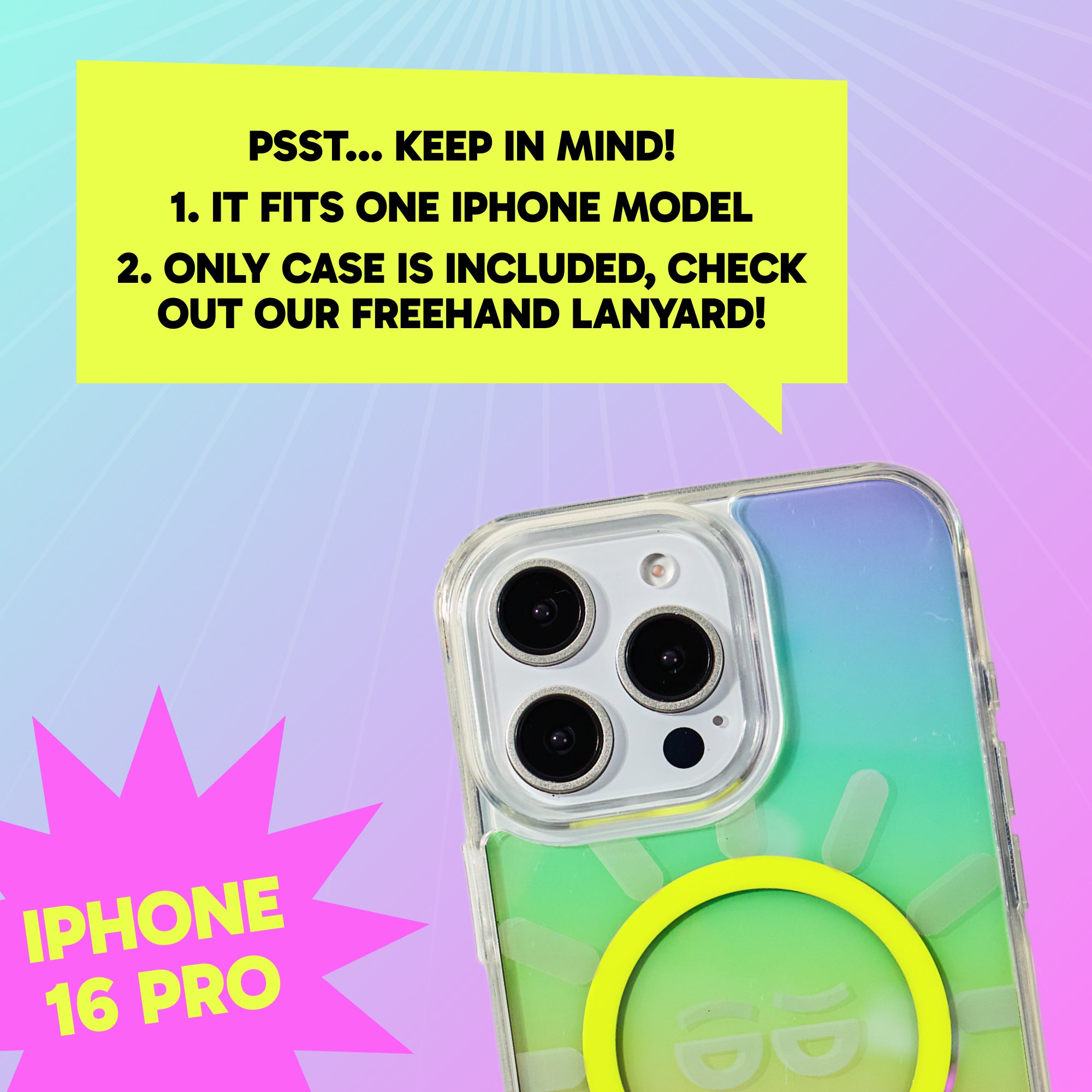 Freehand Case + Canvas Cover Bundle for iPhone 16 Pro - Magnetic Interchangeable Cover