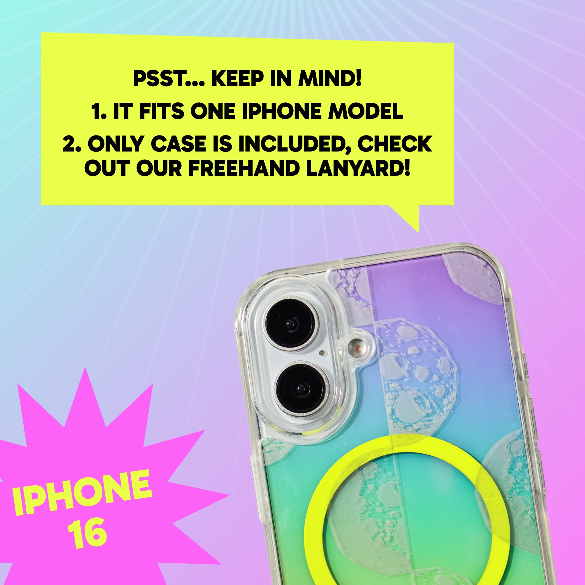 Freehand Case + Canvas Cover Bundle for iPhone 16 - Magnetic Interchangeable Cover