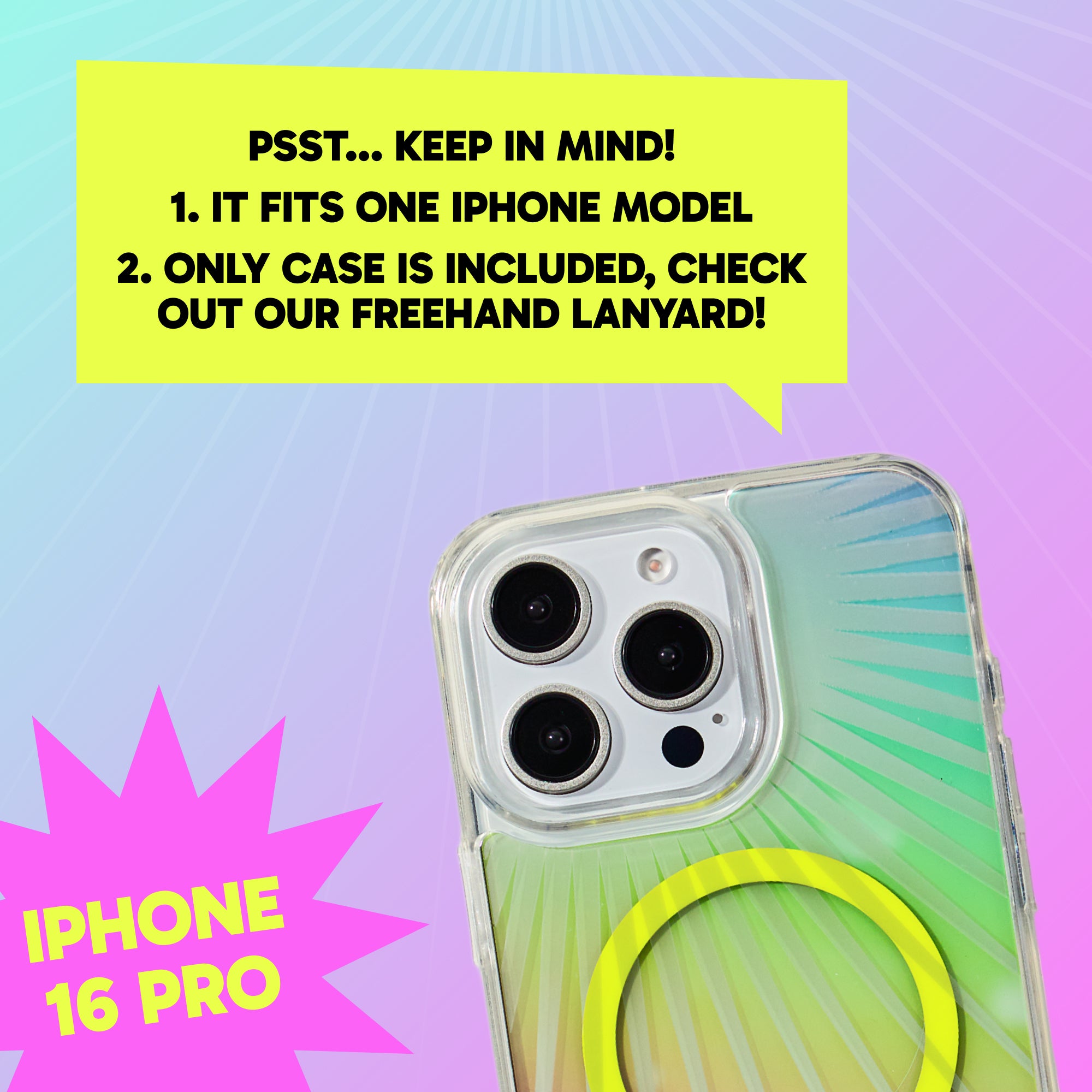 Freehand Case + Canvas Cover Bundle for iPhone 16 Pro - Magnetic Interchangeable Cover