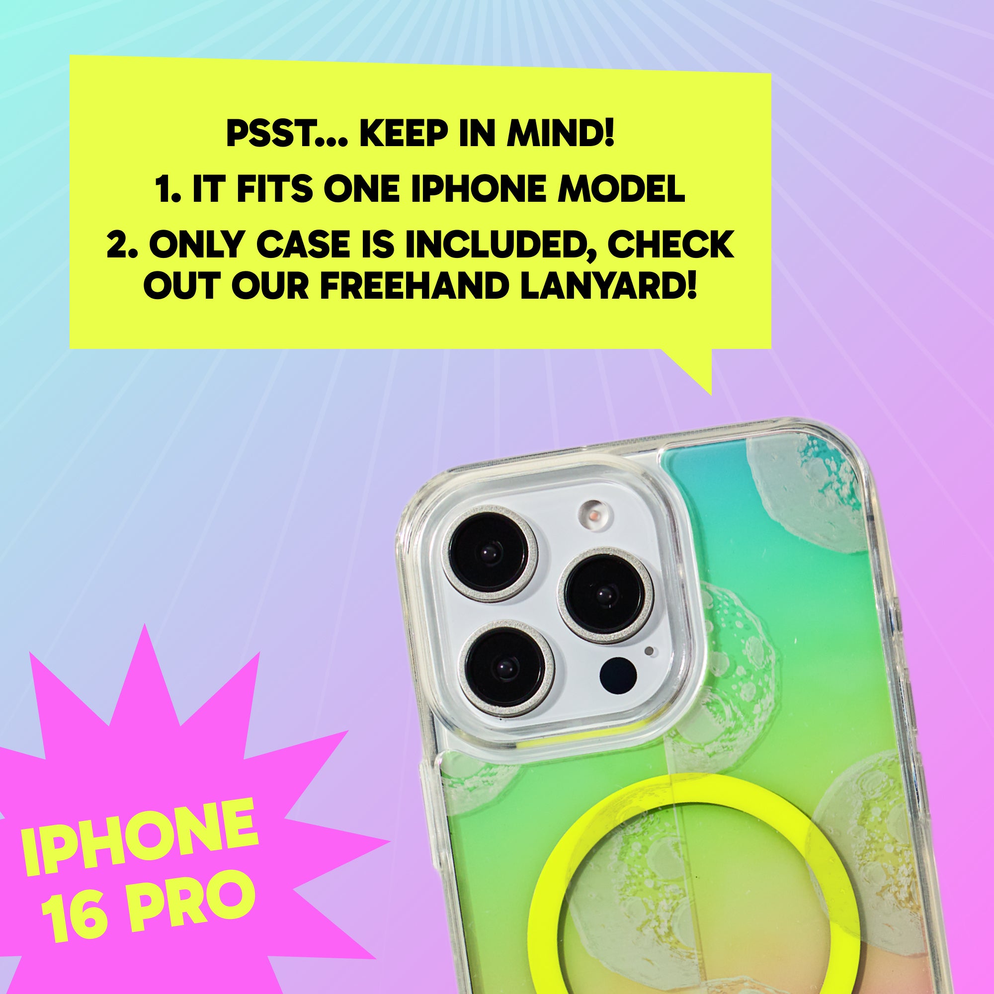 Freehand Case + Canvas Cover Bundle for iPhone 16 Pro - Magnetic Interchangeable Cover