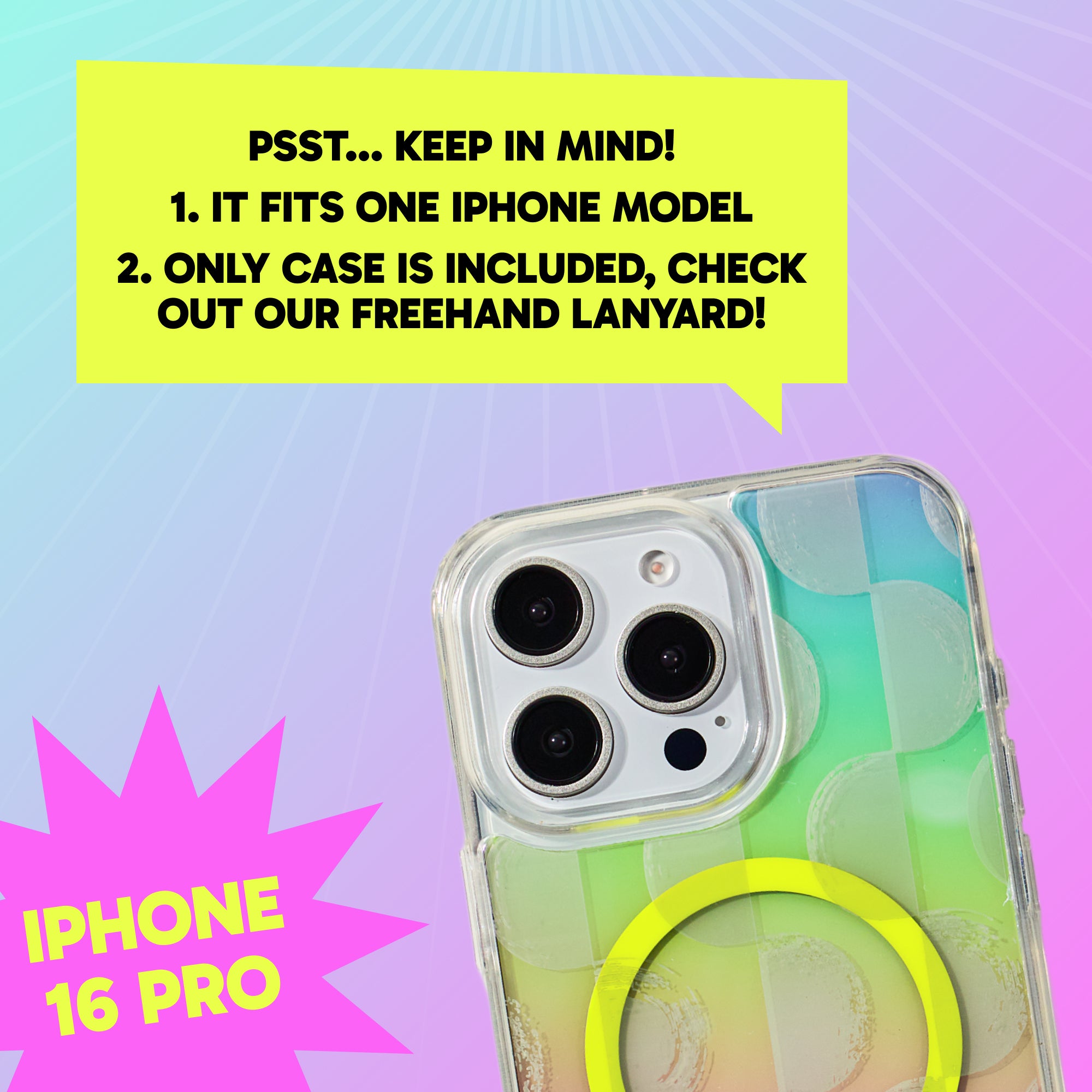 Freehand Case + Canvas Cover Bundle for iPhone 16 Pro - Magnetic Interchangeable Cover