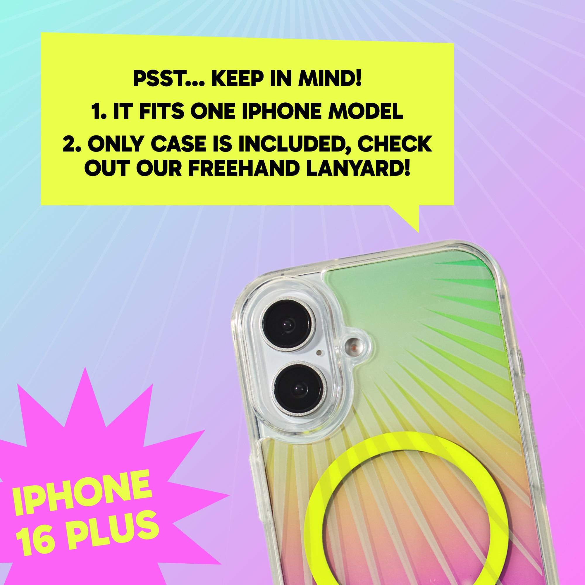 Freehand Case + Canvas Cover Bundle for iPhone 16 - Magnetic Interchangeable Cover