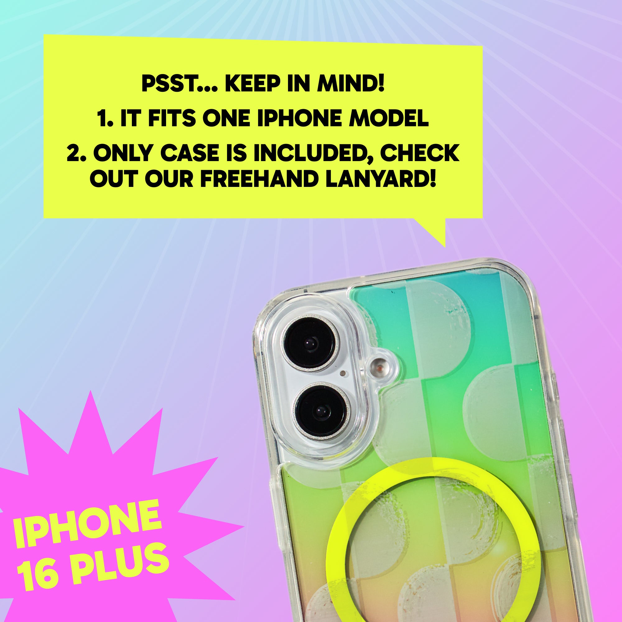 Freehand Case + Canvas Cover Bundle for iPhone 16 - Magnetic Interchangeable Cover