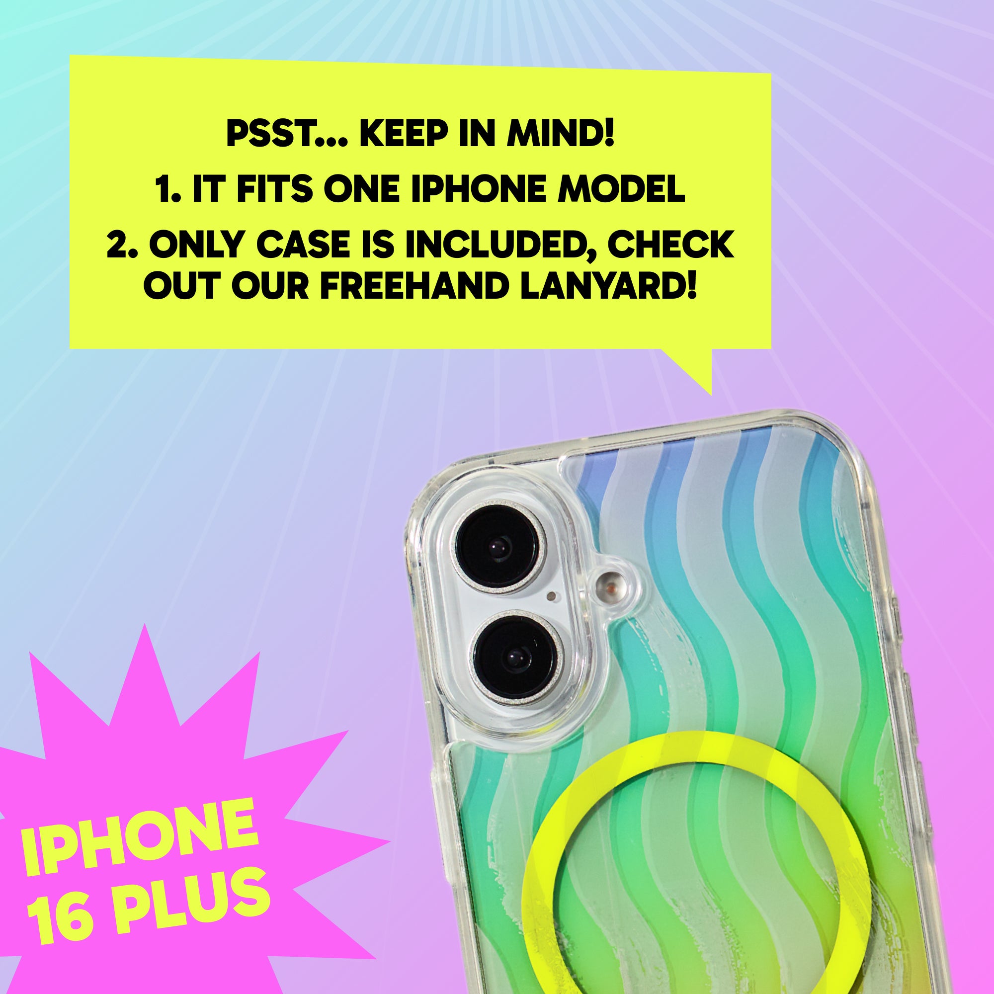 Freehand Case + Canvas Cover Bundle for iPhone 16 - Magnetic Interchangeable Cover