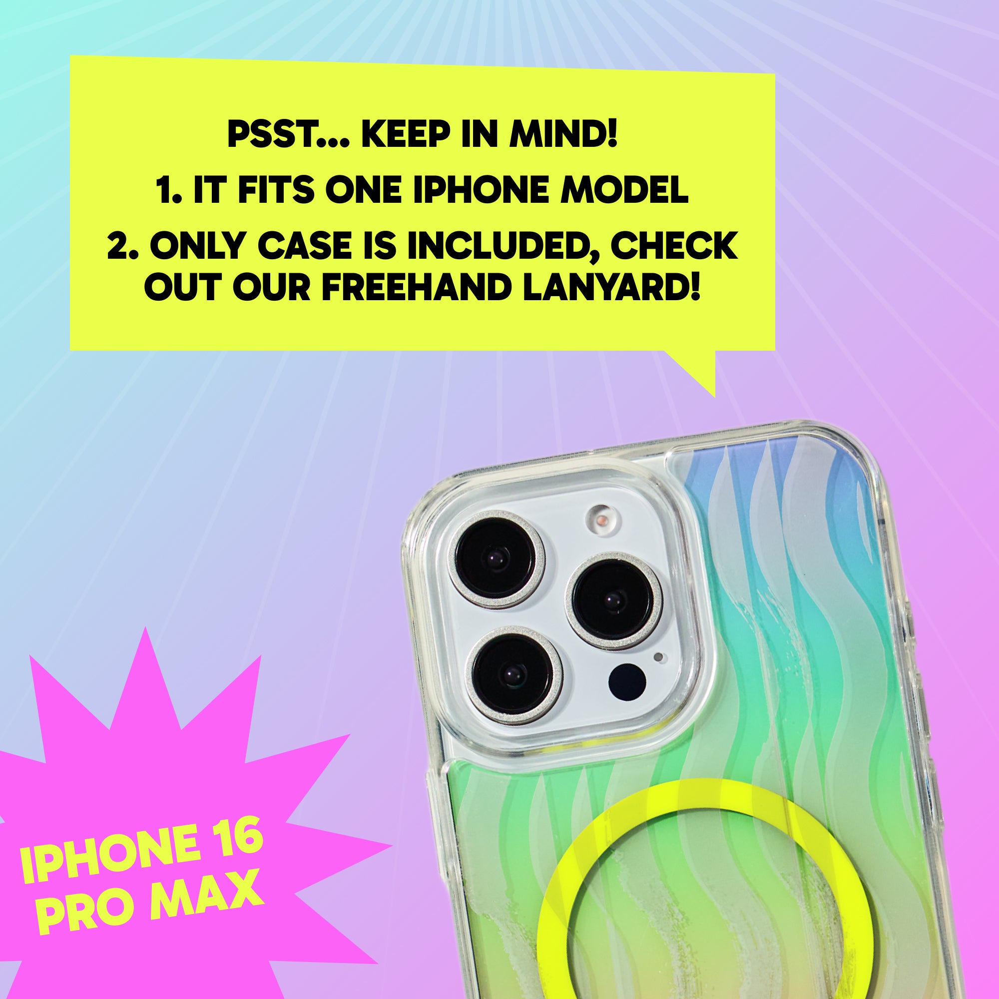 Freehand Case + Canvas Cover Bundle for iPhone 16 Pro Max - Magnetic Interchangeable Cover