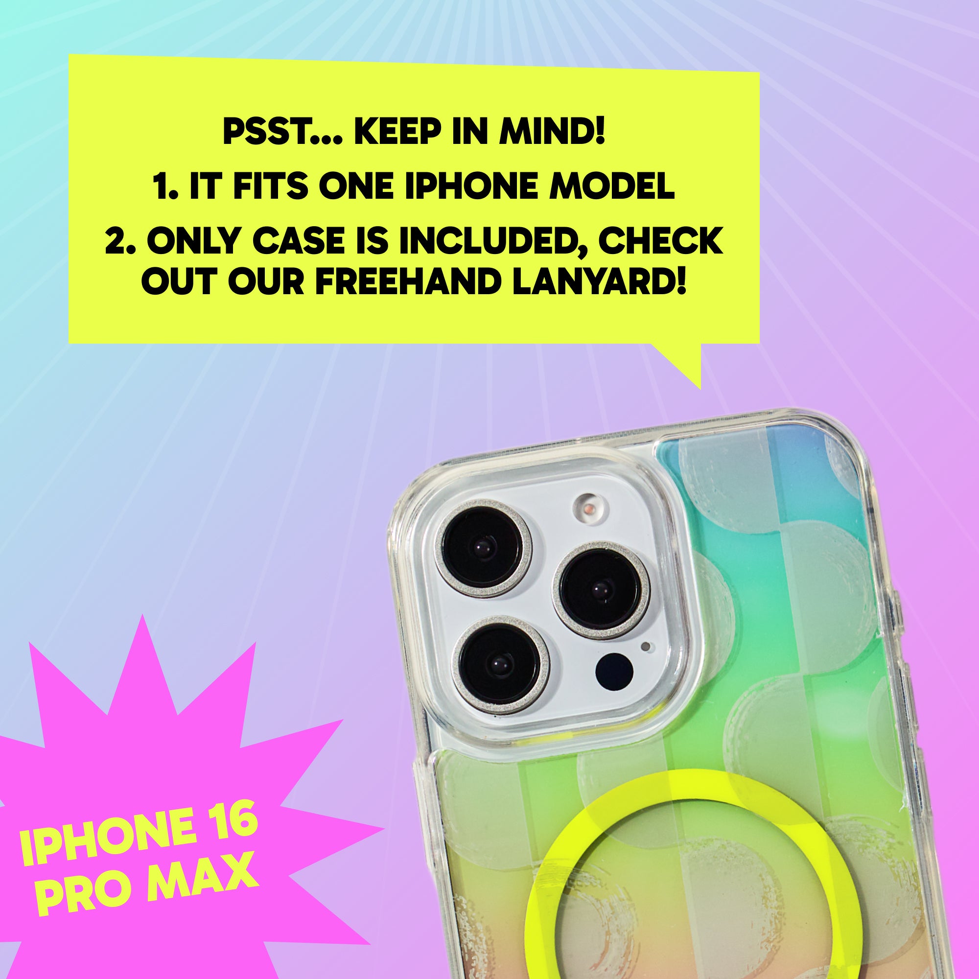 Freehand Case + Canvas Cover Bundle for iPhone 16 Pro Max - Magnetic Interchangeable Cover