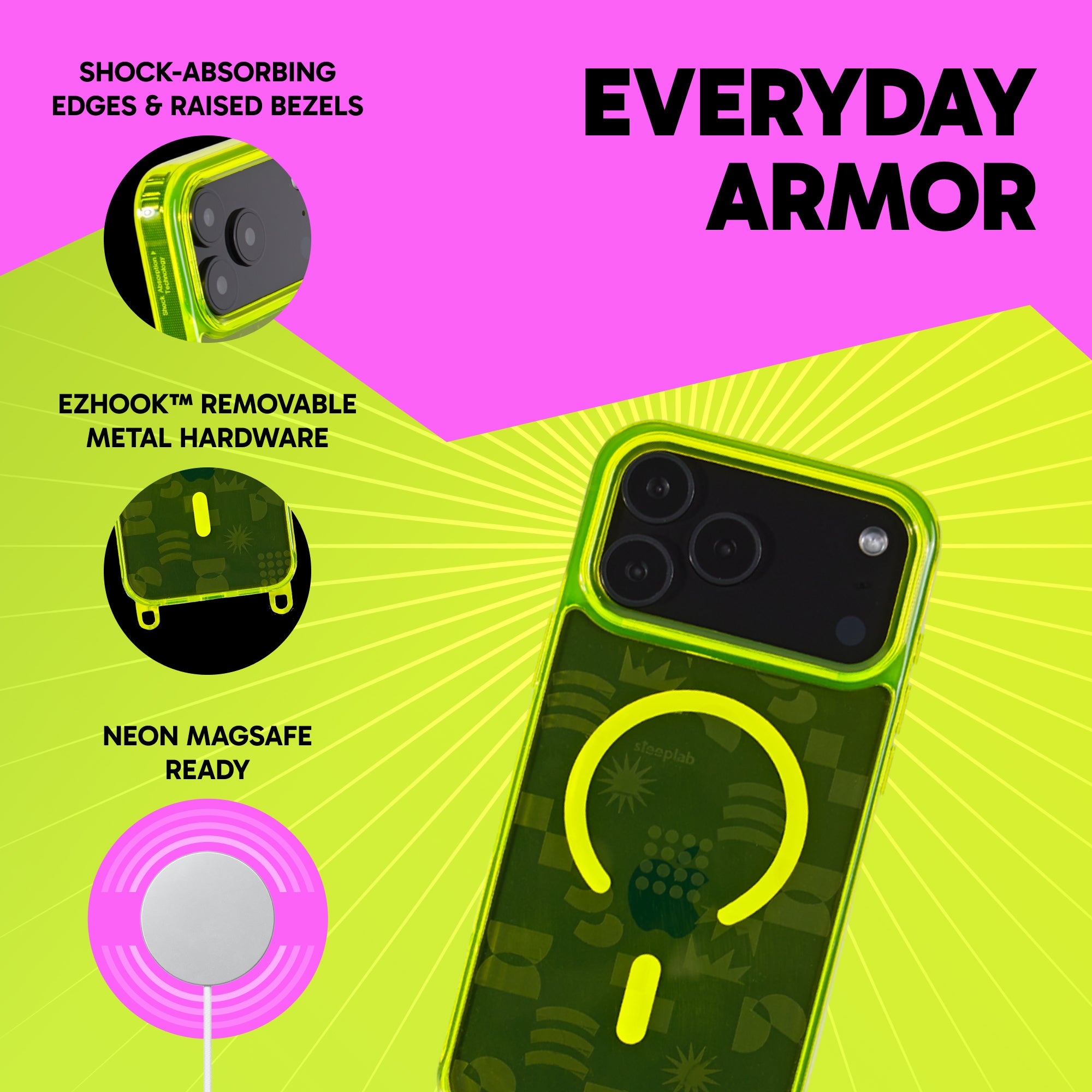 Freehand Case for iPhone 17 Pro -  MagSafe & Shockproof Protection w EZ Hook