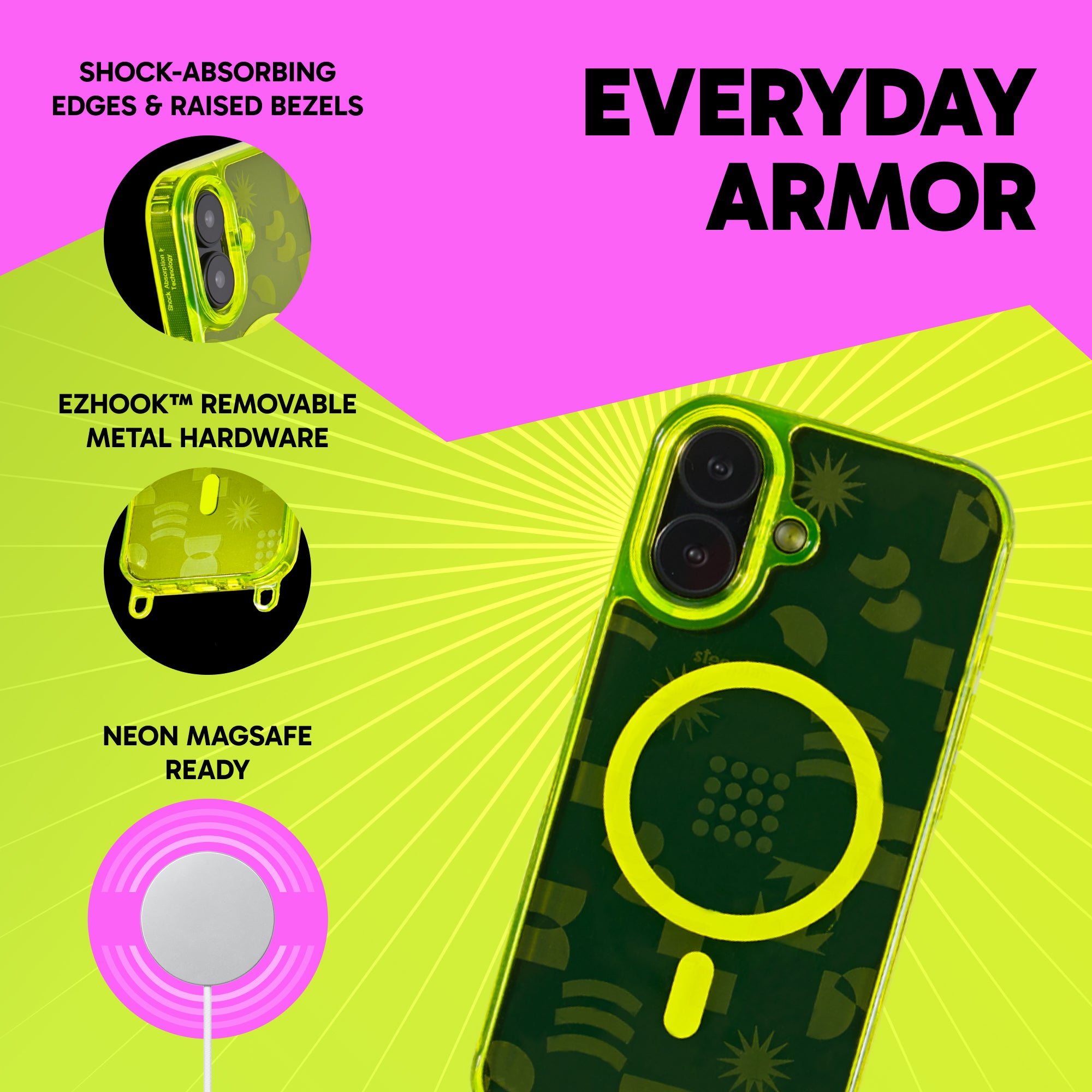 Freehand Case for iPhone 17 -  MagSafe & Shockproof Protection w EZ Hook