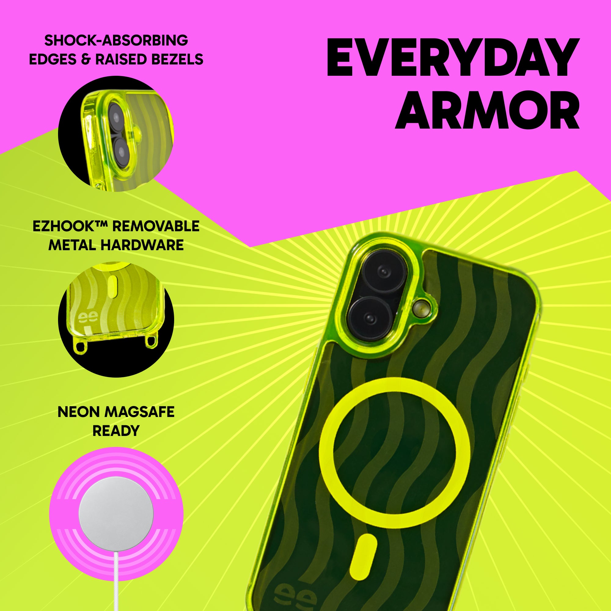 Freehand Case for iPhone 17 -  MagSafe & Shockproof Protection w EZ Hook