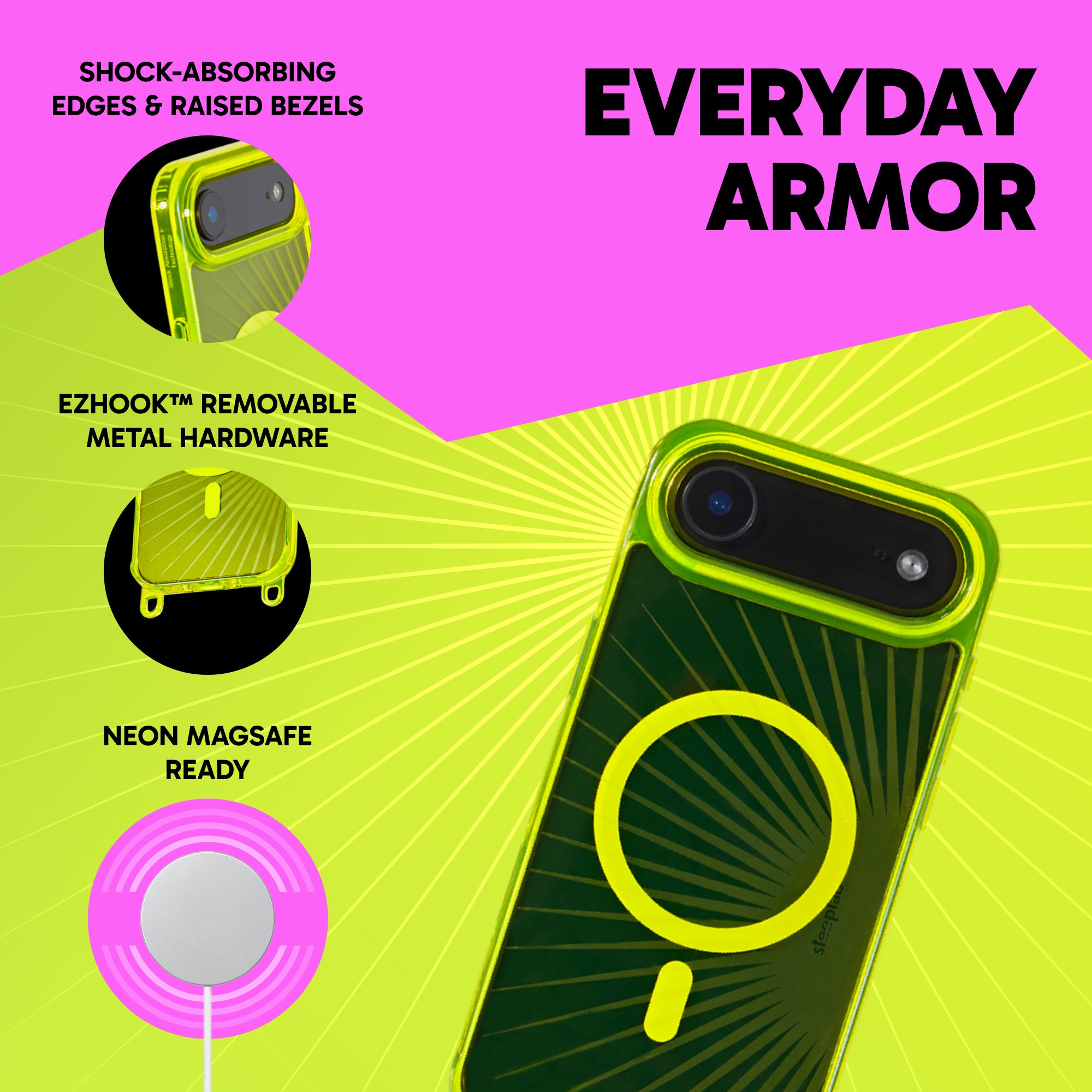 Freehand Case for iPhone 17 Air -  MagSafe & Shockproof Protection w EZ Hook