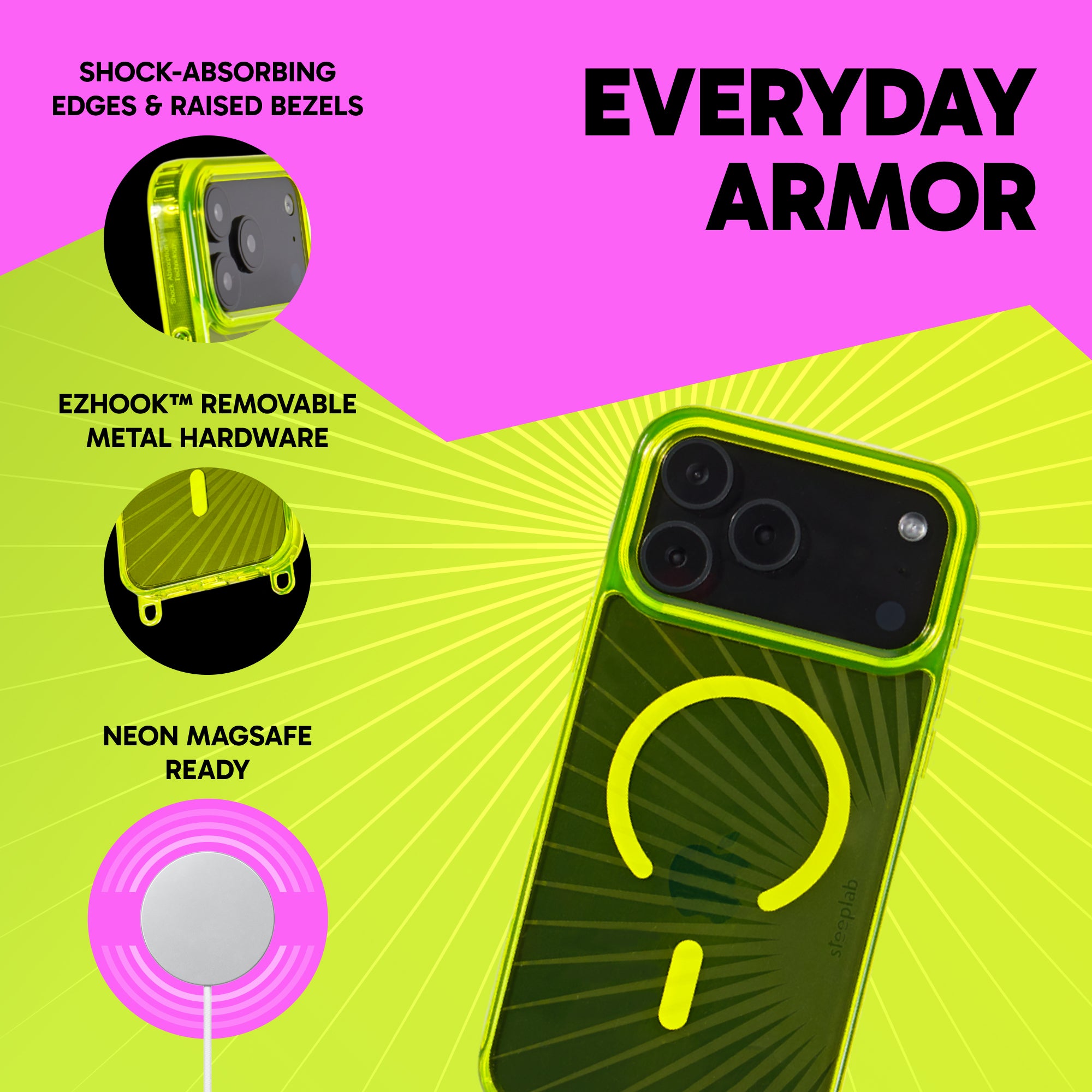 Freehand Case for iPhone 17 Pro Max -  MagSafe & Shockproof Protection w EZ Hook