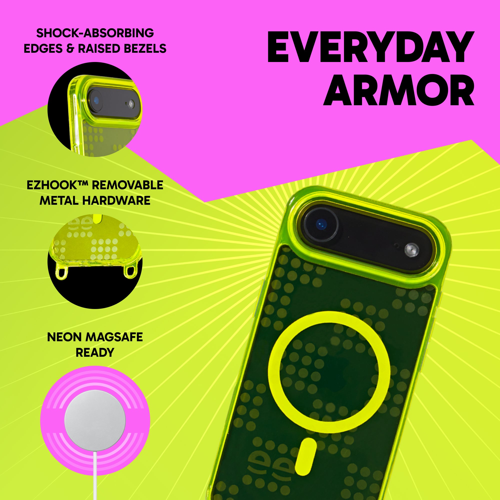 Freehand Case for iPhone 17 Air -  MagSafe & Shockproof Protection w EZ Hook