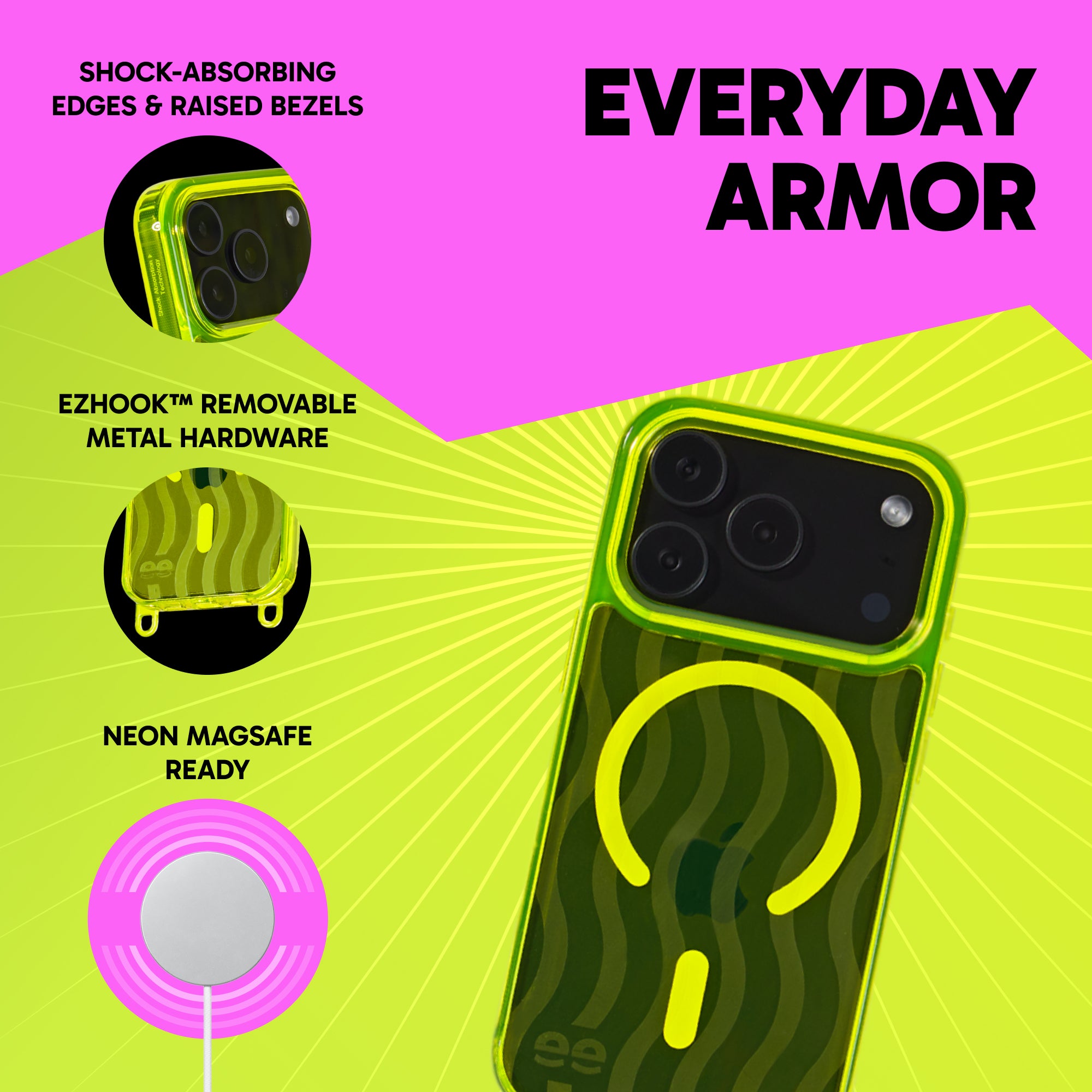 Freehand Case for iPhone 17 Pro Max -  MagSafe & Shockproof Protection w EZ Hook