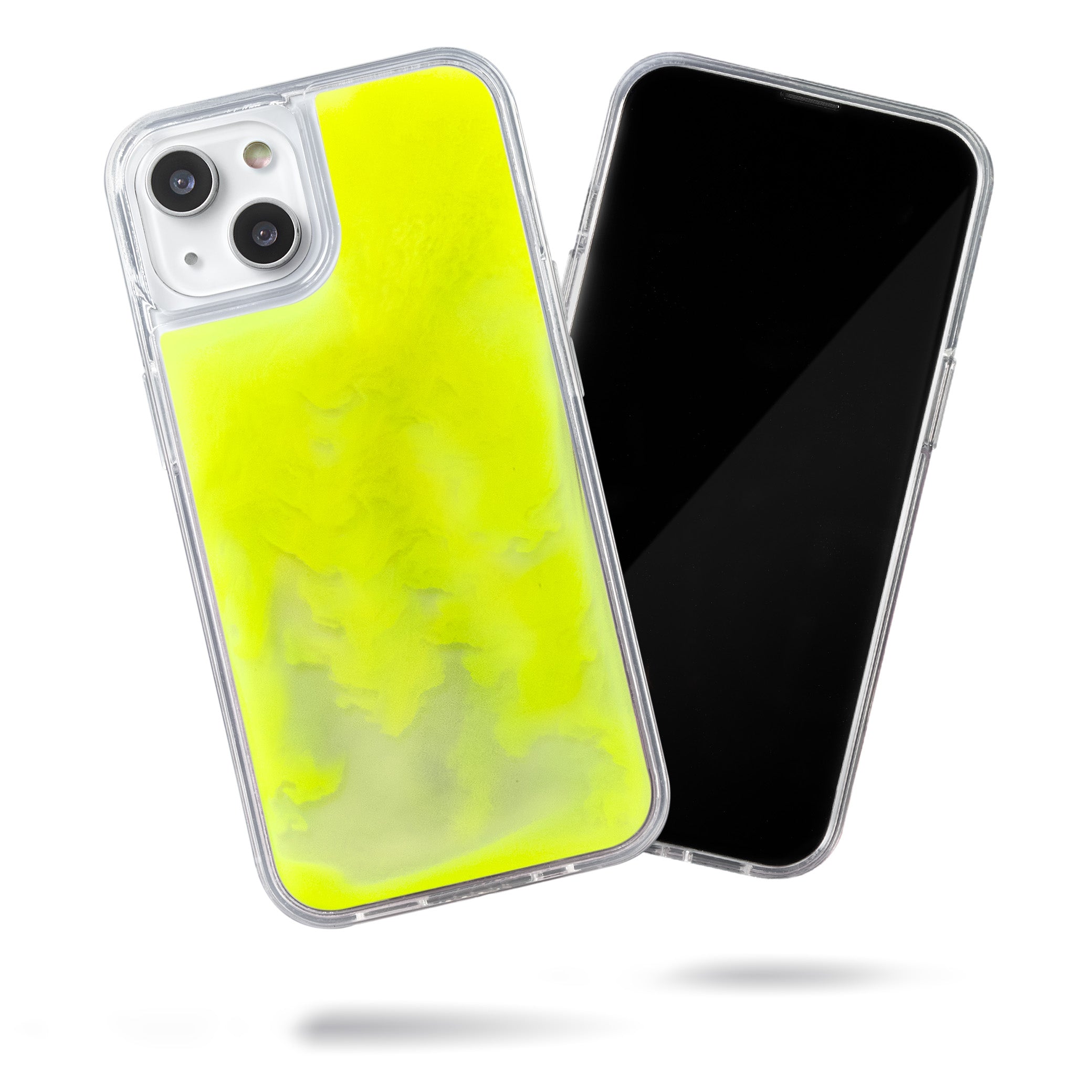 Neon Sand Case for iPhone 14 - Neon-Yellow Lemonade