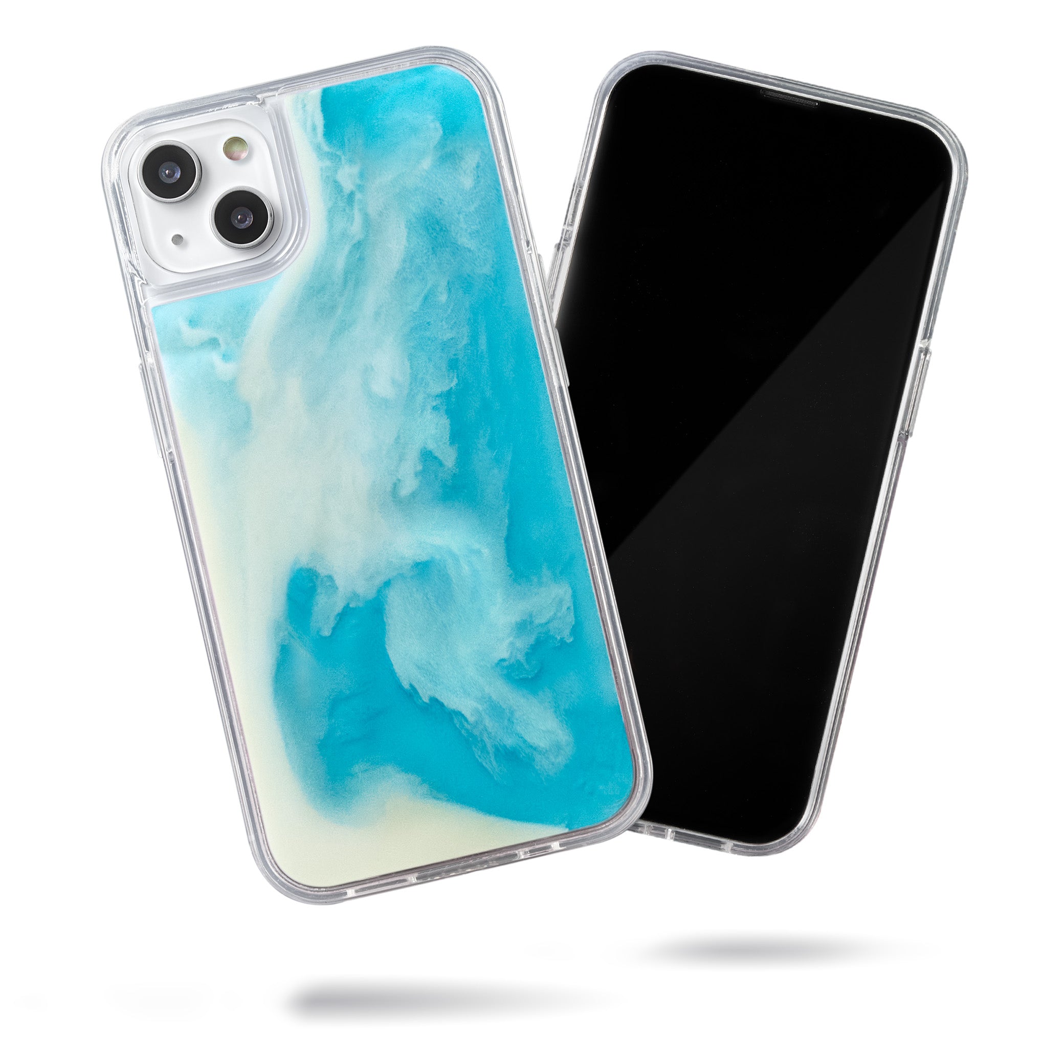 Neon Sand Case for iPhone 14 plus - Ocean and Beach