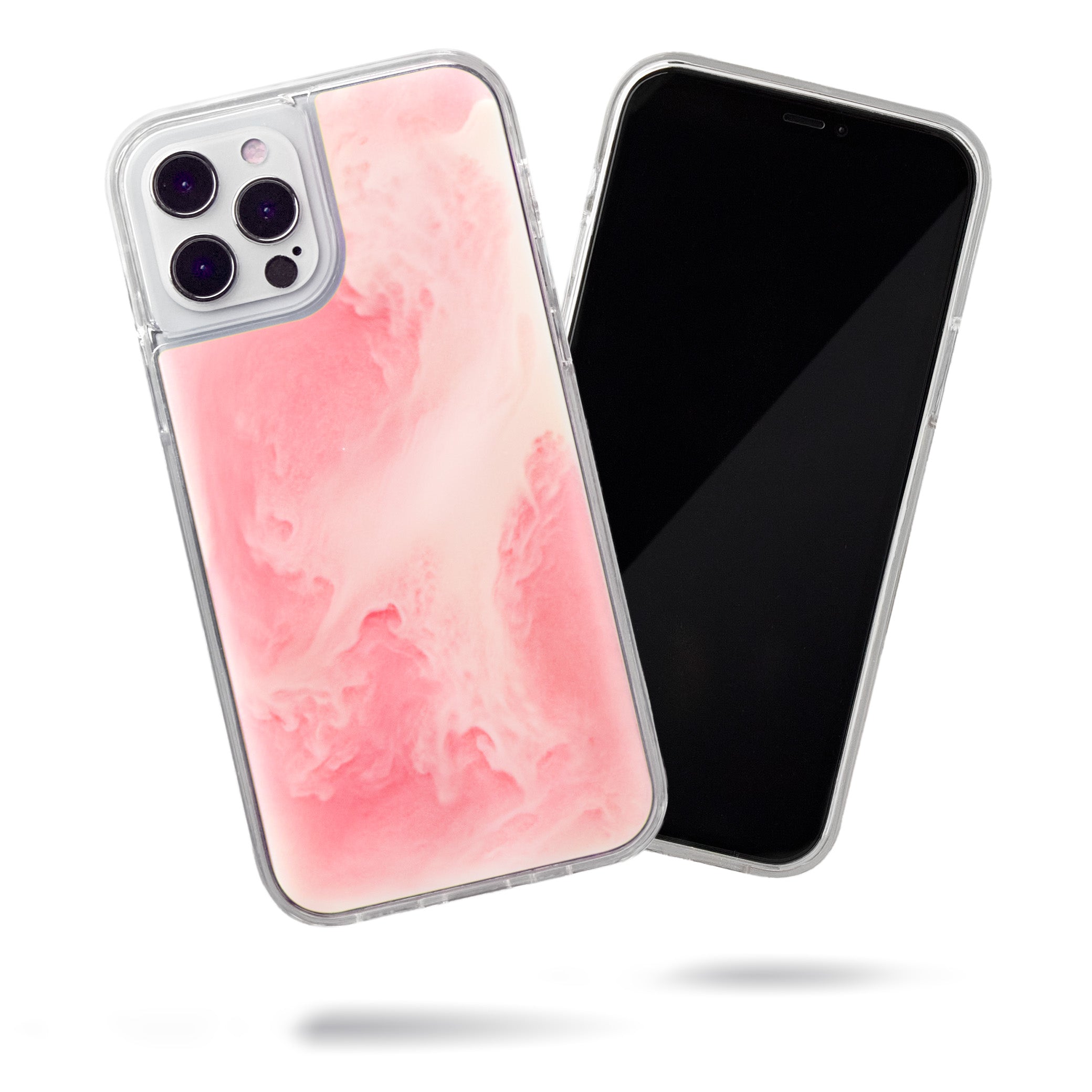 Neon Sand Case for iPhone 12 Pro Max - Pink Peach n Sand