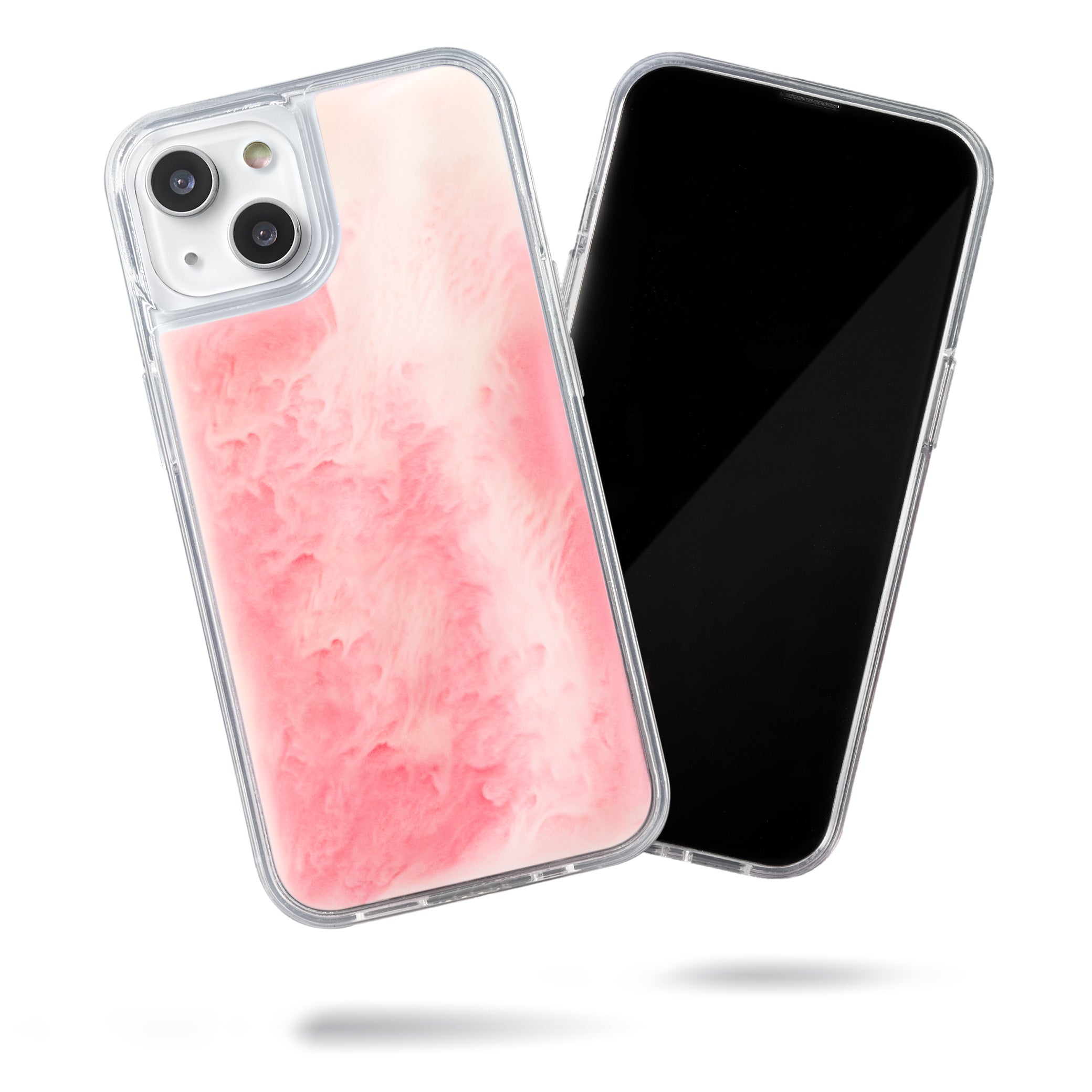 Neon Sand Case for iPhone 14 - Pink Peach n Sand